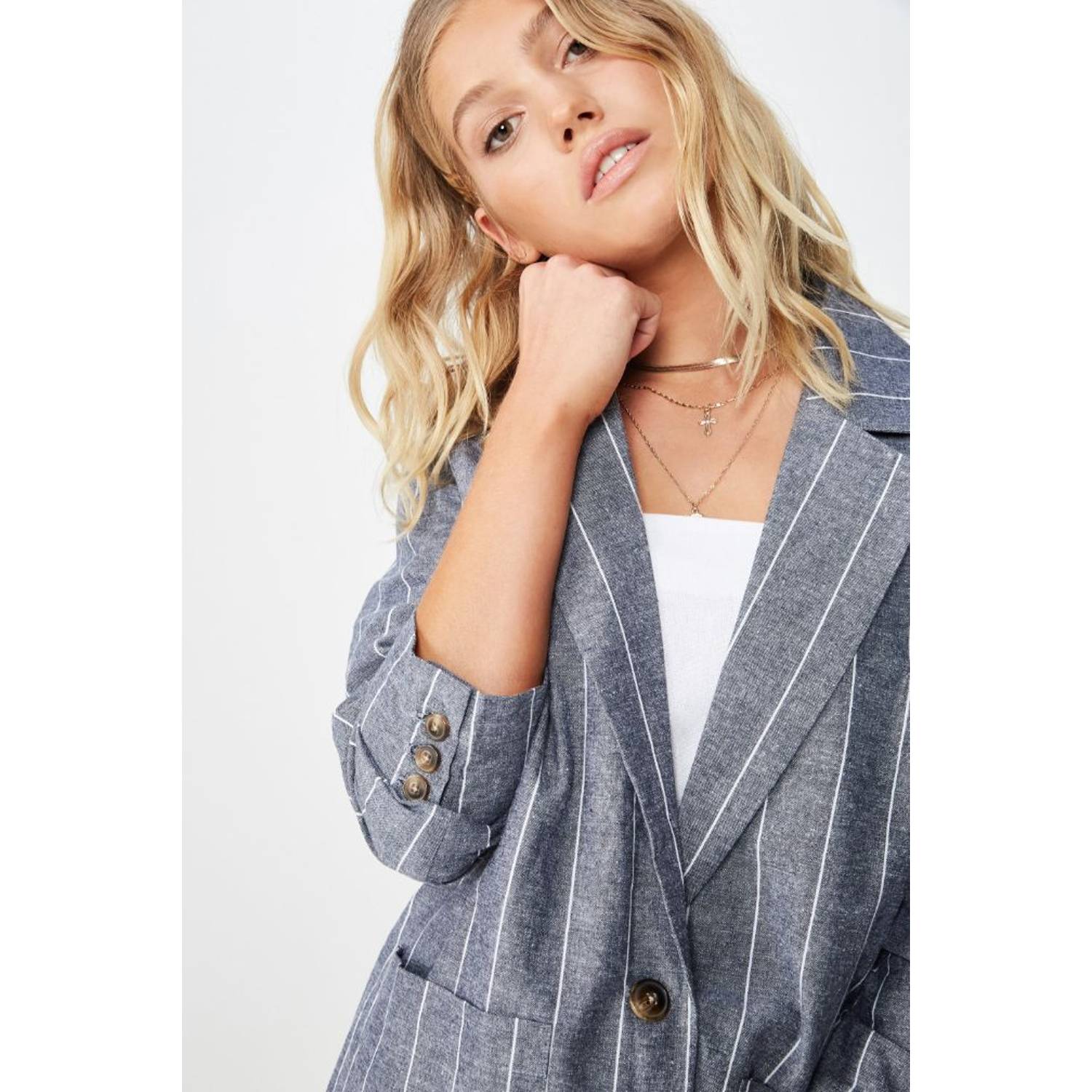 Cotton On Summer Os Blazer Multicolor Size 10 Cotton On Summer Os Blazer Multicolor Size 10