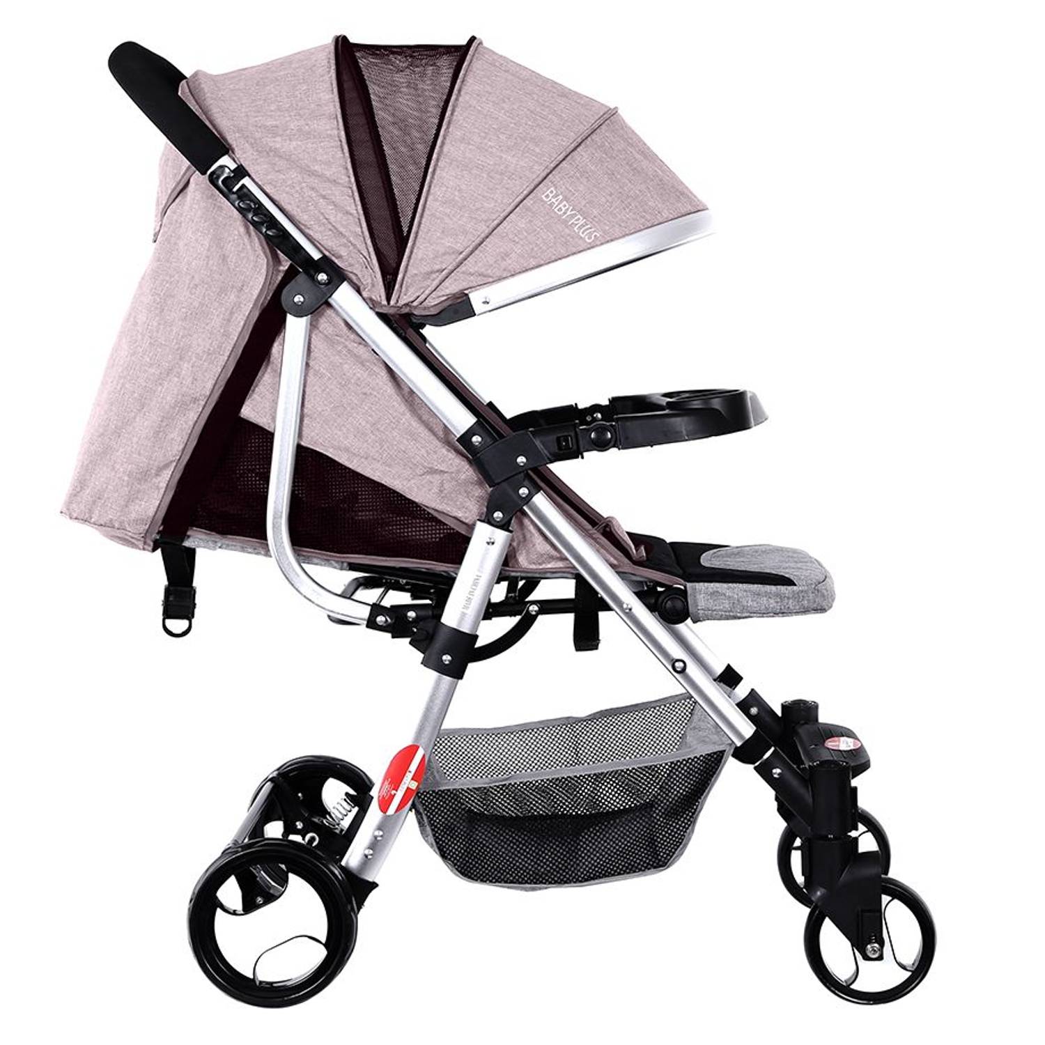 Baby Plus Stroller Cum Pram Khaki 0-36 M Baby Plus Stroller Cum Pram Khaki 0-36 M