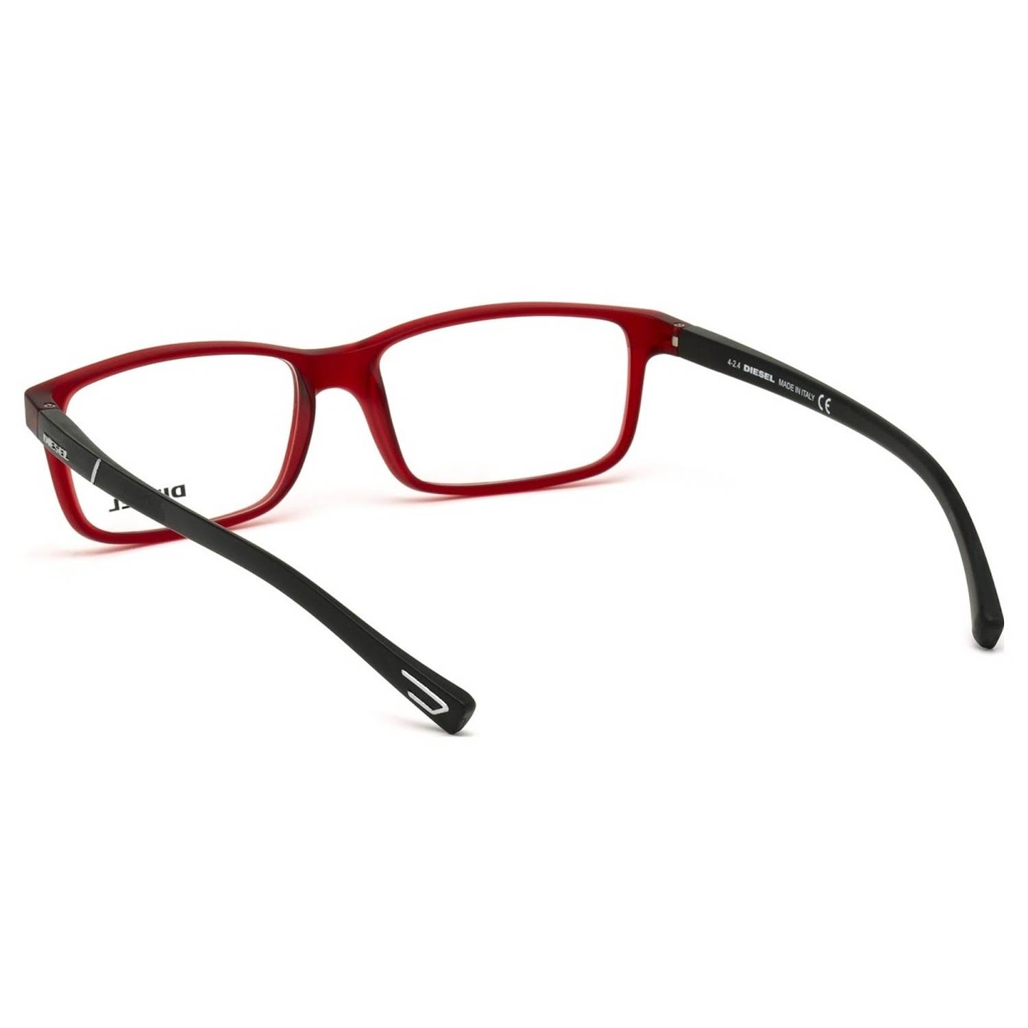 Diesel Optical Frame Matte Red Injected For Men DL5179 067 54 Diesel Optical Frame Matte Red Injected For Men DL5179 067 54