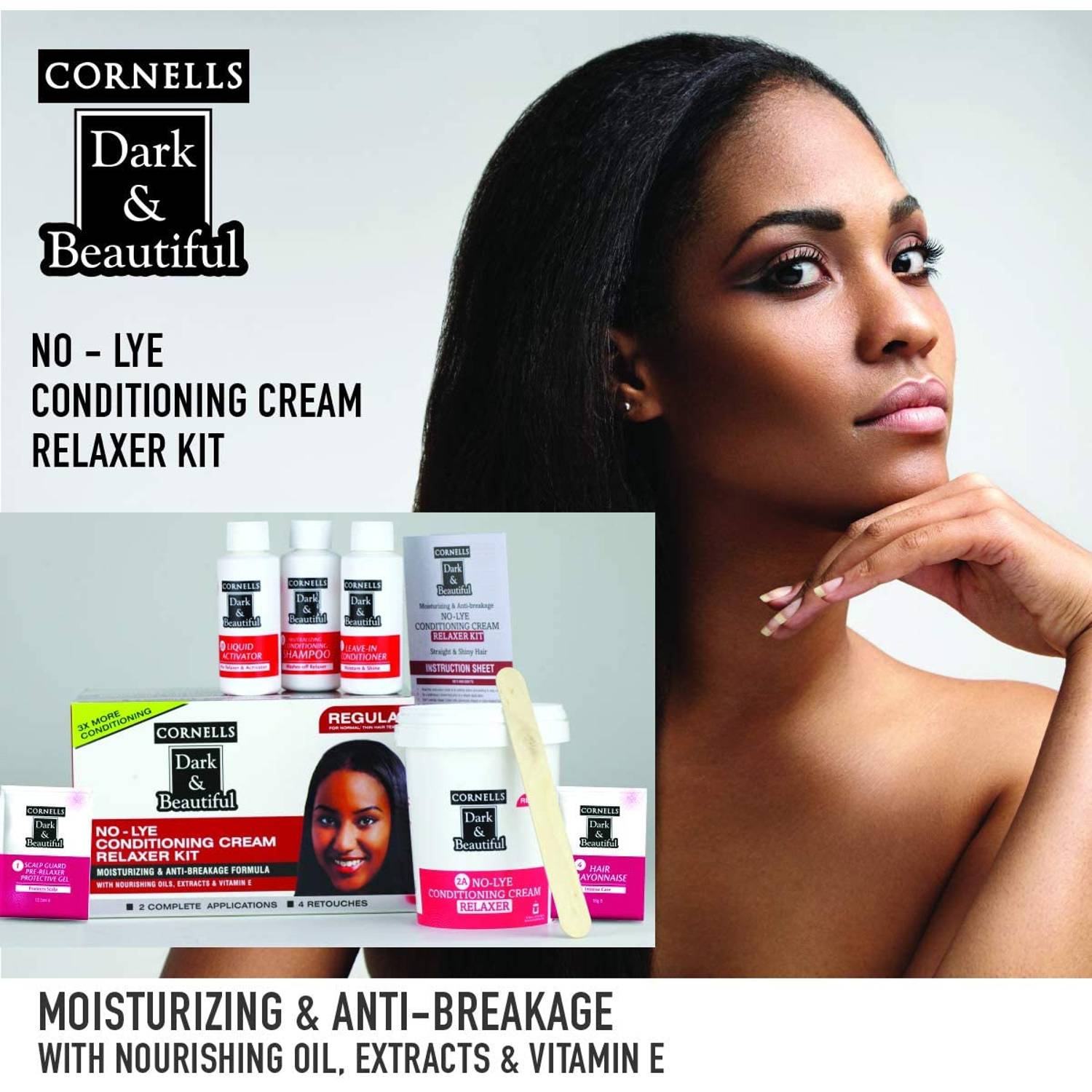 Cornells Dark & Beauty NO-LYE Conditioning Cream Relaxer Cornells Dark & Beauty NO-LYE Conditioning Cream Relaxer