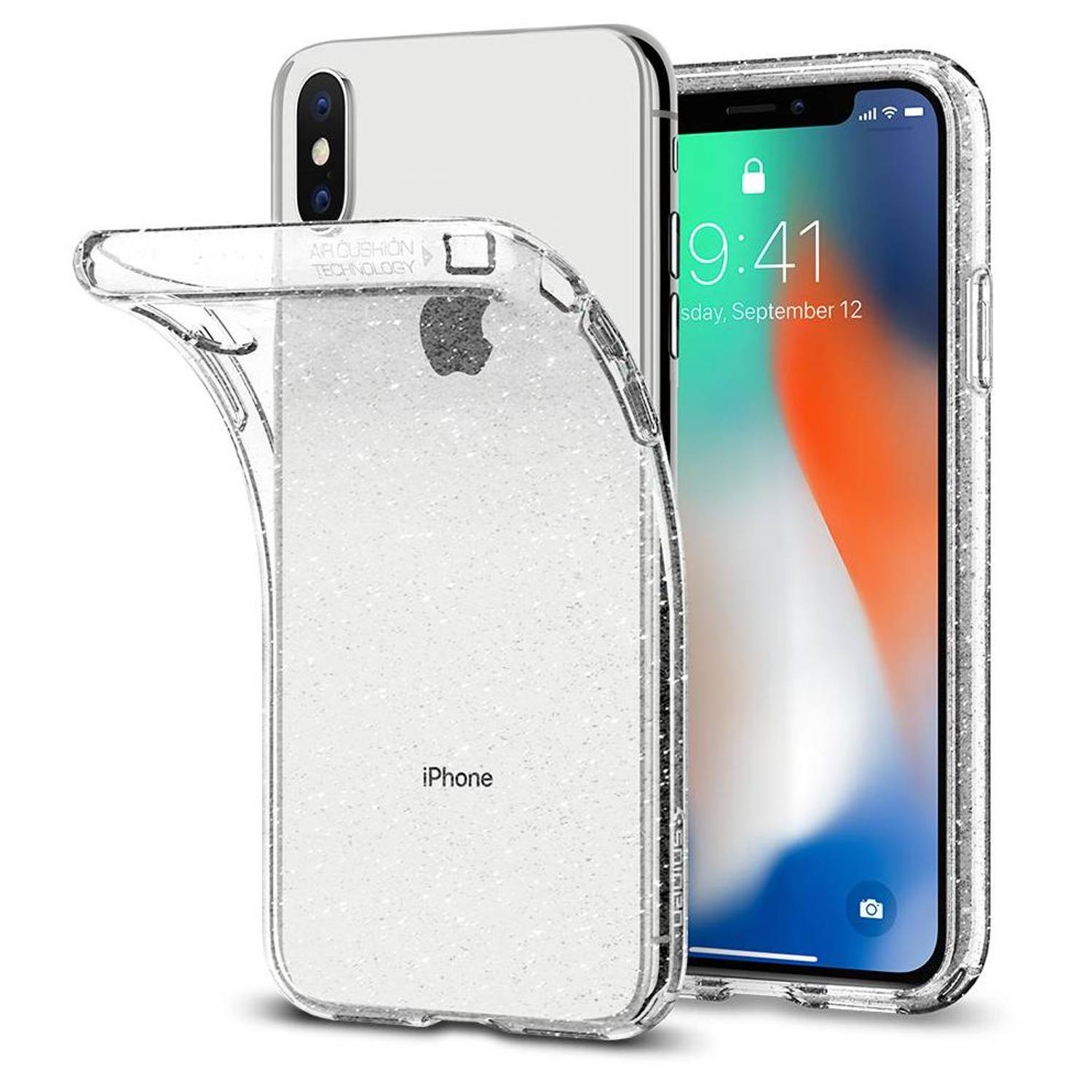 Spigen Liquid Crystal Glitter Case For iPhone Xs - Crystal Quartz Spigen Liquid Crystal Glitter Case For iPhone Xs - Crystal Quartz
