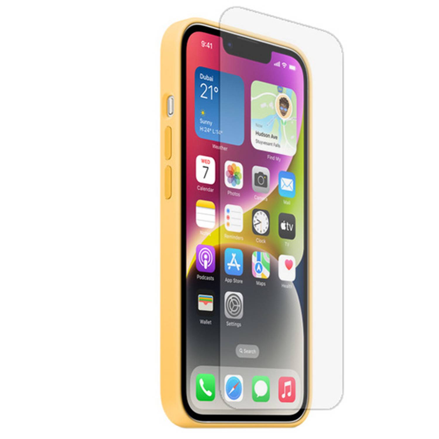 Max & Max Silicone Magsafe Case Yellow With Screen Protector iPhone 14 Max & Max Silicone Magsafe Case Yellow With Screen Protector iPhone 14