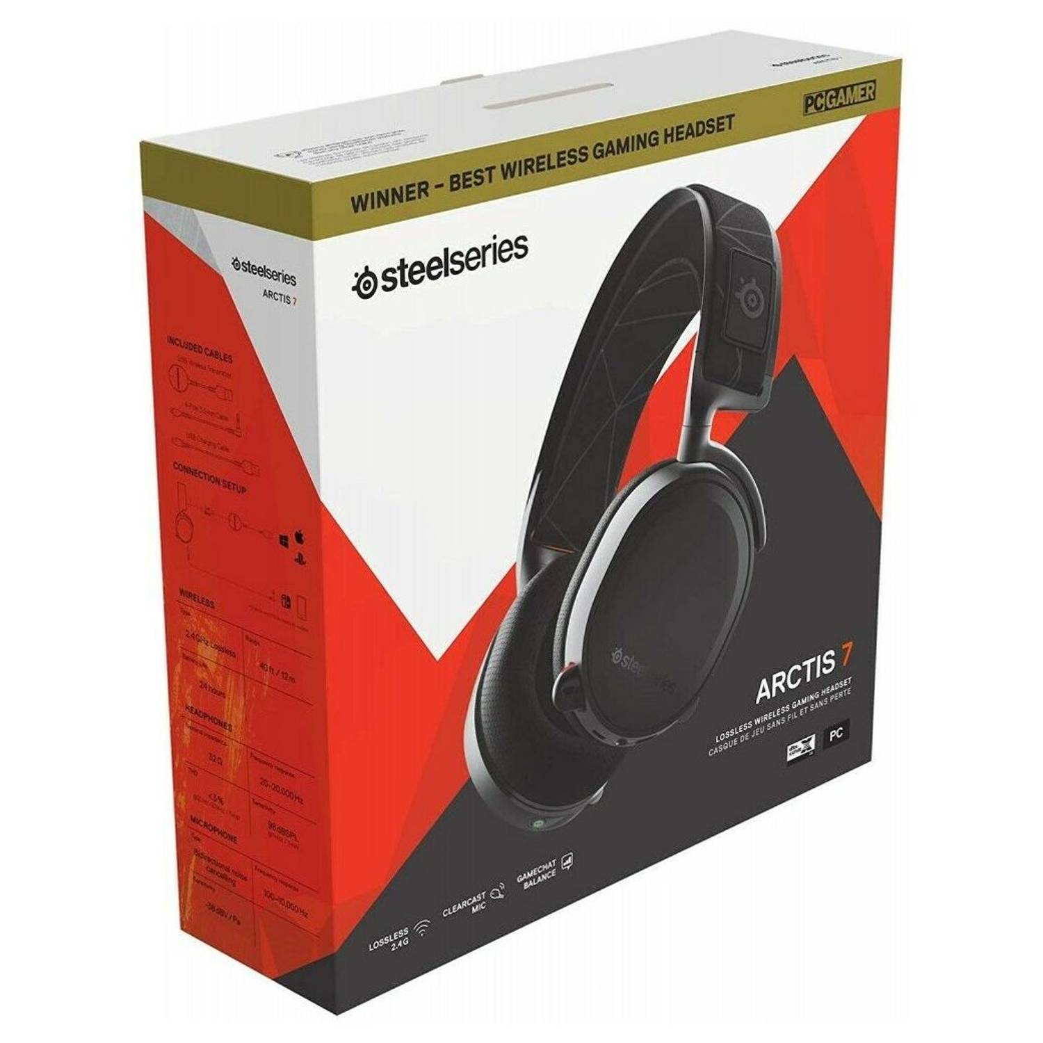 SteelSeries 61505 Wireless Gaming Headset Arctis 7 Black (2019 Edition) SteelSeries 61505 Wireless Gaming Headset Arctis 7 Black (2019 Edition)