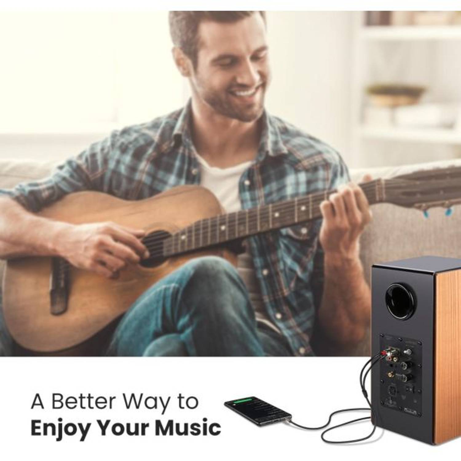 Ugreen 3.5mm To 2RCA Audio Splitter Cable 1m Black Ugreen 3.5mm To 2RCA Audio Splitter Cable 1m Black