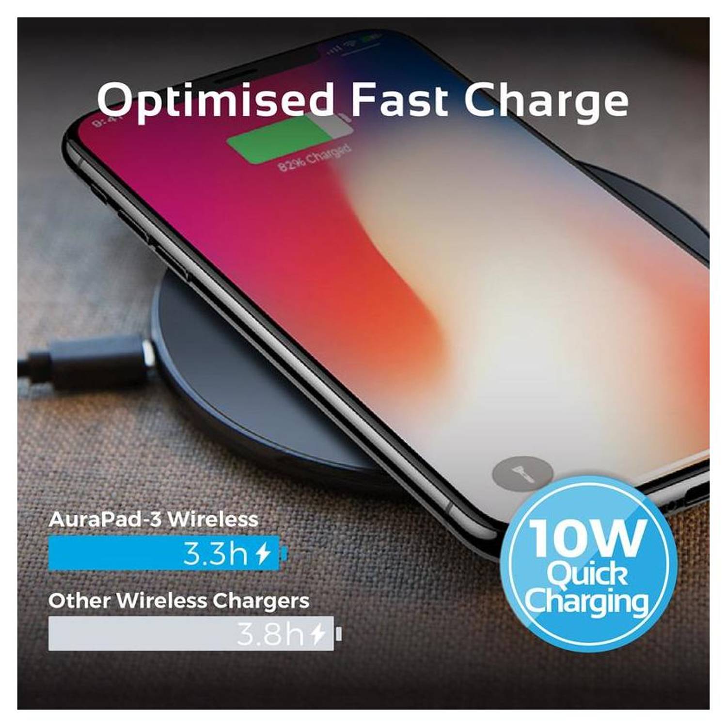 Promate Wireless Charging Dock Black Promate Wireless Charging Dock Black