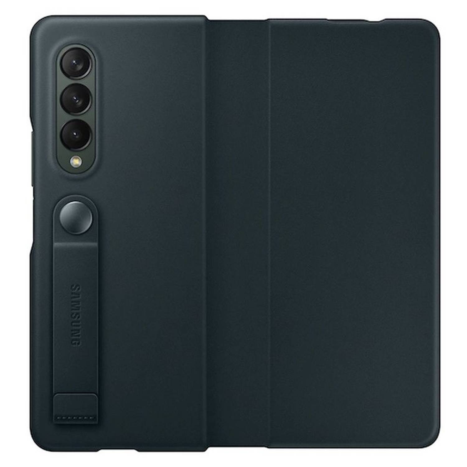 Samsung Galaxy Z Fold3 5G Leather Flip Stand Cover Green Samsung Galaxy Z Fold3 5G Leather Flip Stand Cover Green