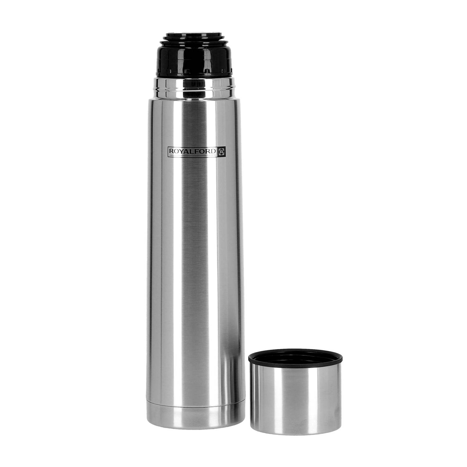 Royalford Stainless Steel Vacuum Bottle Silver 750ml Royalford Stainless Steel Vacuum Bottle Silver 750ml