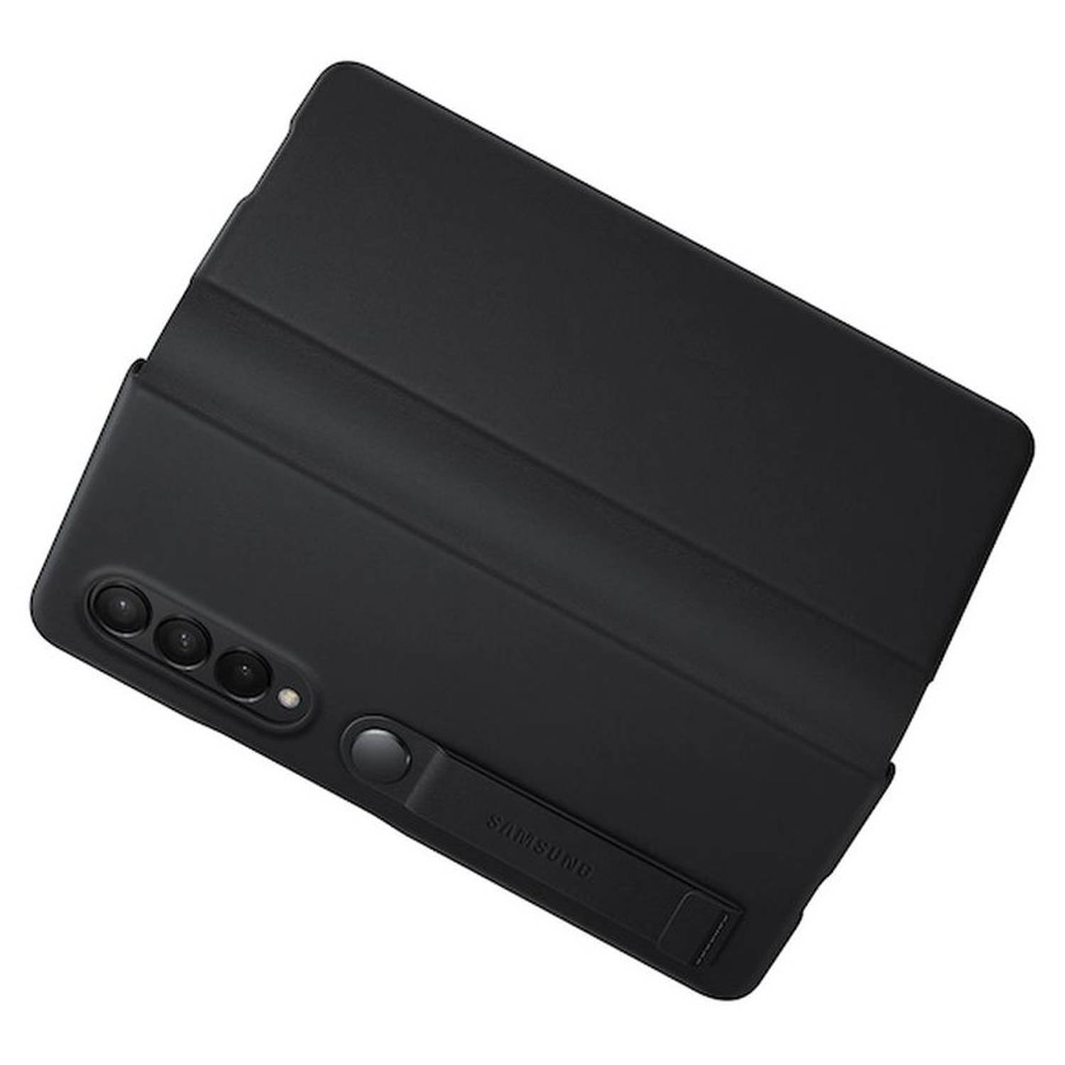 Samsung Galaxy Z Fold3 5G Leather Flip Stand Cover Black Samsung Galaxy Z Fold3 5G Leather Flip Stand Cover Black