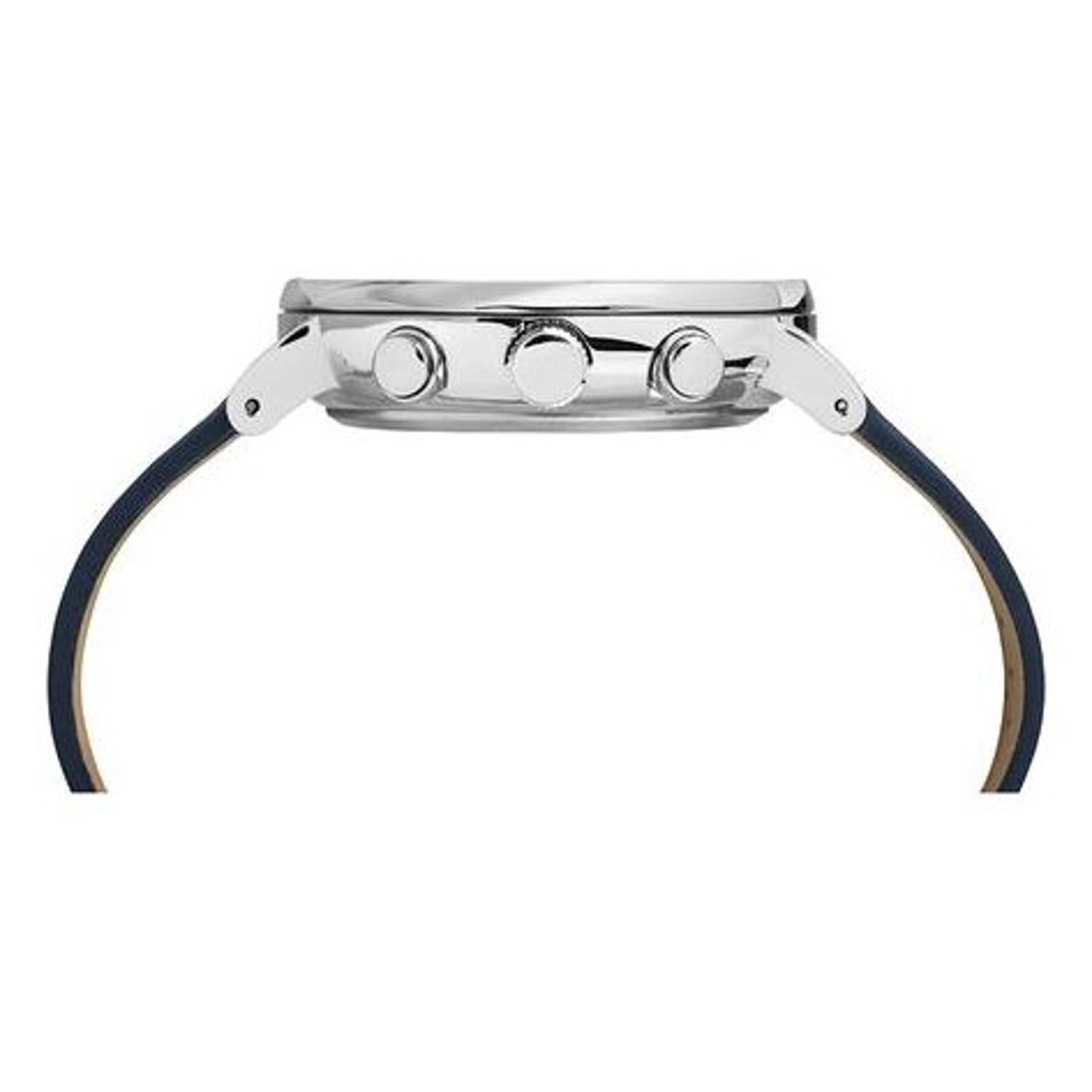 Timex Fairfield Supernova Quartz Navy Blue Leather Watch For Men TW2R97700 Timex Fairfield Supernova Quartz Navy Blue Leather Watch For Men TW2R97700