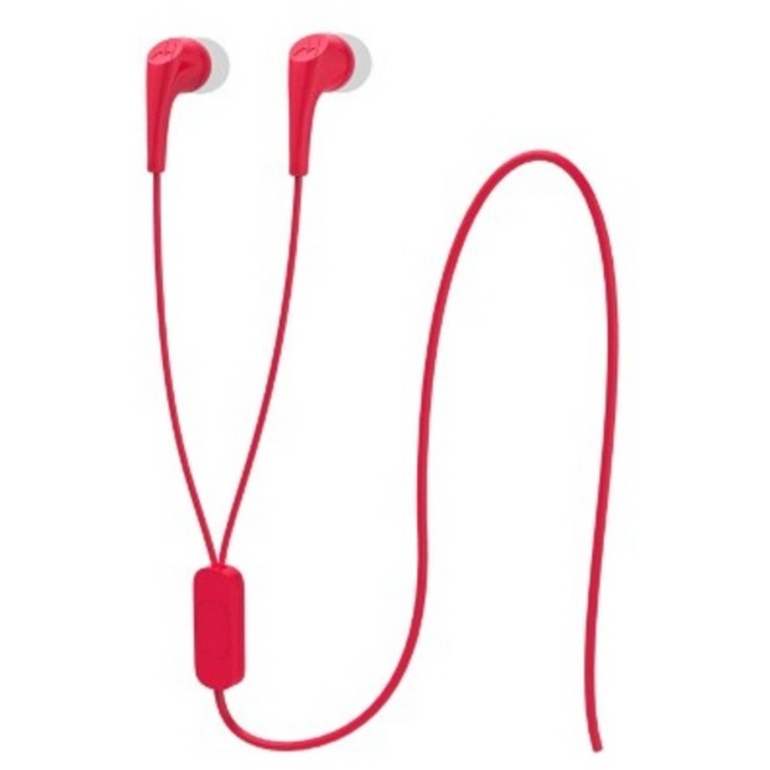 Motorola SH006 Earbuds 2 In Ear Headphone Red Motorola SH006 Earbuds 2 In Ear Headphone Red