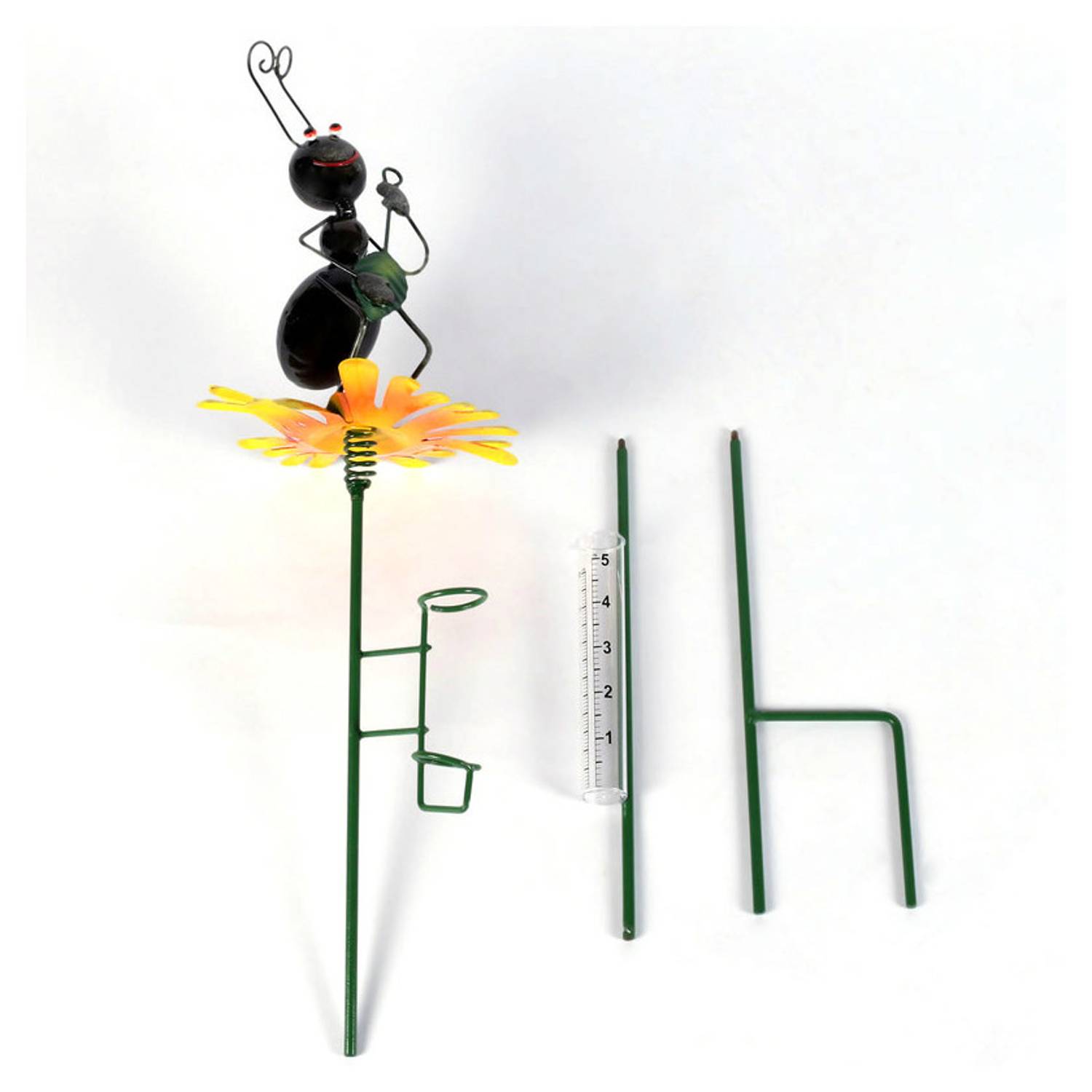 Black Ant Metal Rainfall Measurer Décor Black Ant Metal Rainfall Measurer Décor