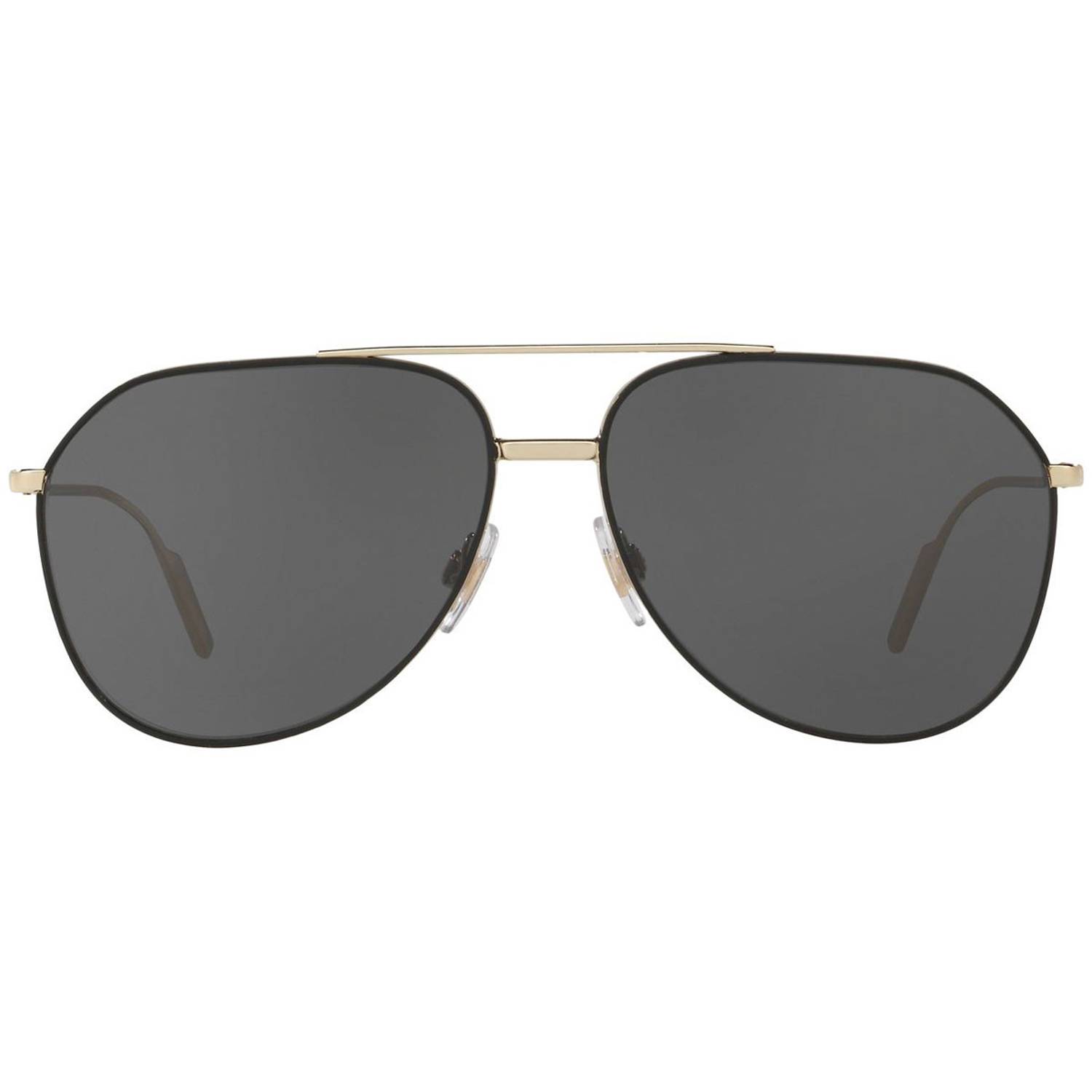 Dolce & Gabbana DG2166-130587-61 Aviator Titanium Black With Pale Gold Men Sunglasses Dolce & Gabbana DG2166-130587-61 Aviator Titanium Black With Pale Gold Men Sunglasses