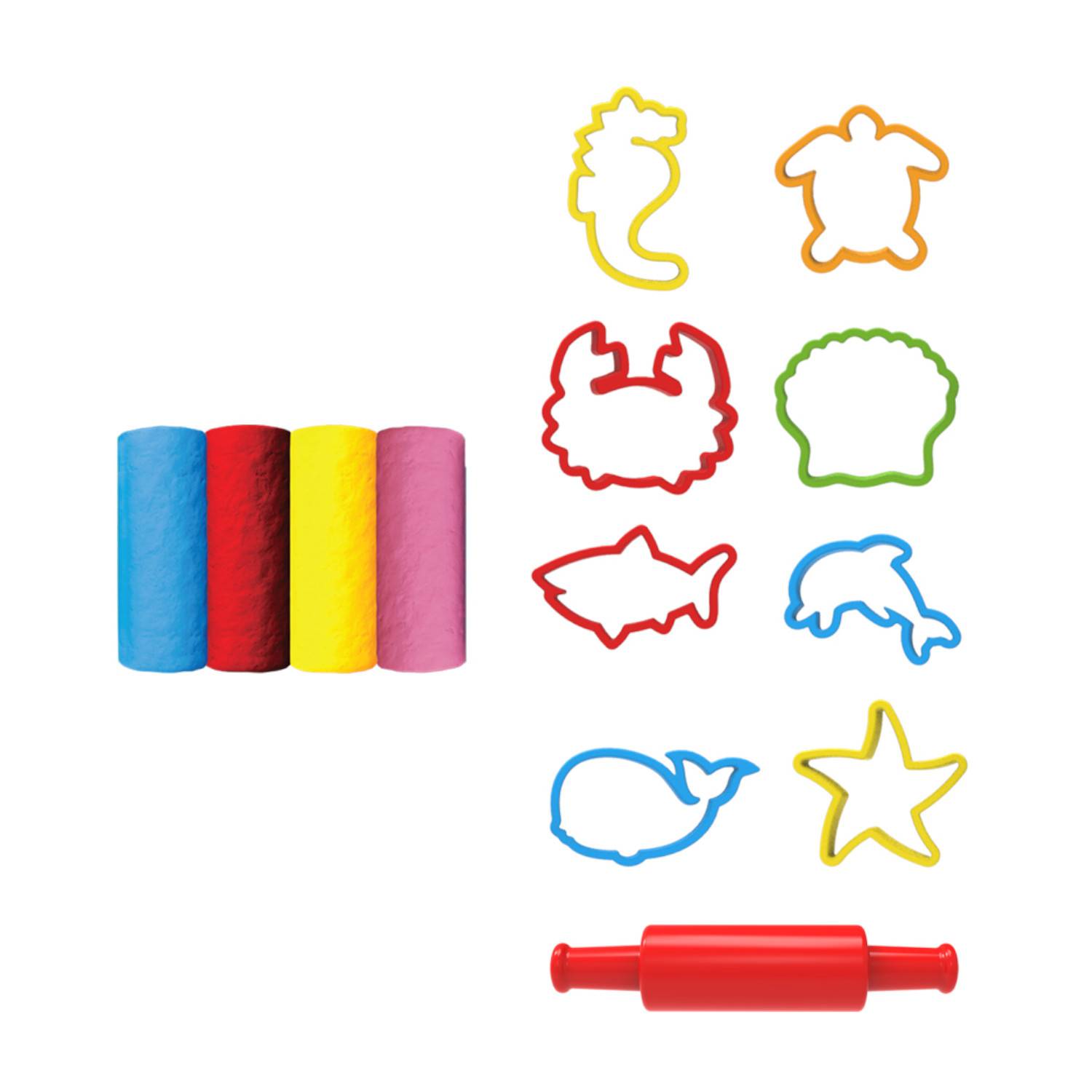 Dede Sea Animals Dough Set 200 Gr Dede Sea Animals Dough Set 200 Gr