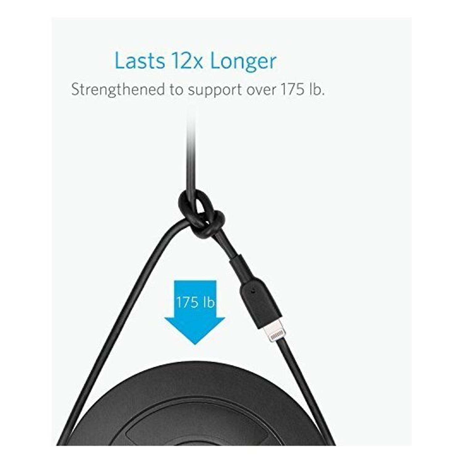 Anker Powerline II Lightning Cable 0.9m Black Anker Powerline II Lightning Cable 0.9m Black