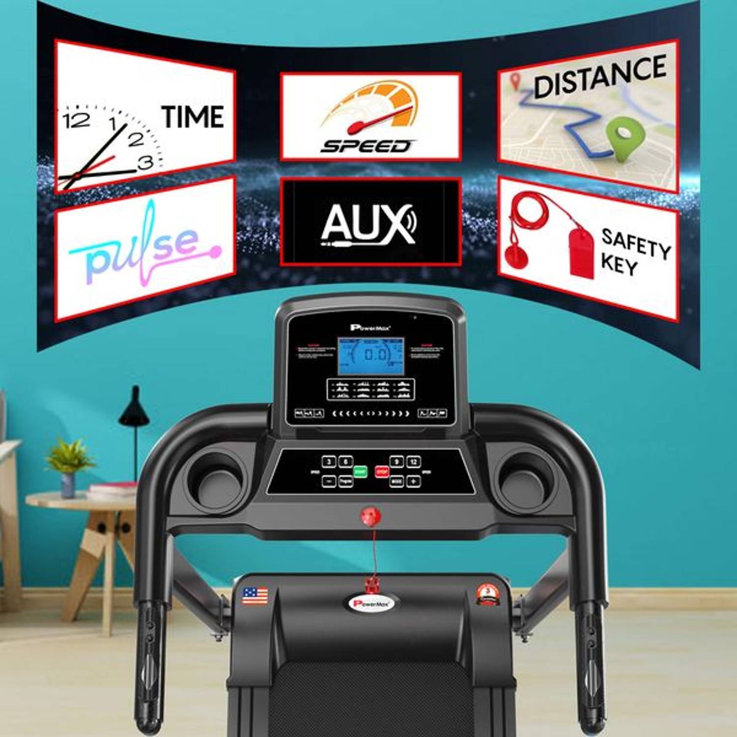 PowerMax 2.0HP Multi-function treadmill with Twister and Resistance Ropes TDM-99 PowerMax 2.0HP Multi-function treadmill with Twister and Resistance Ropes TDM-99