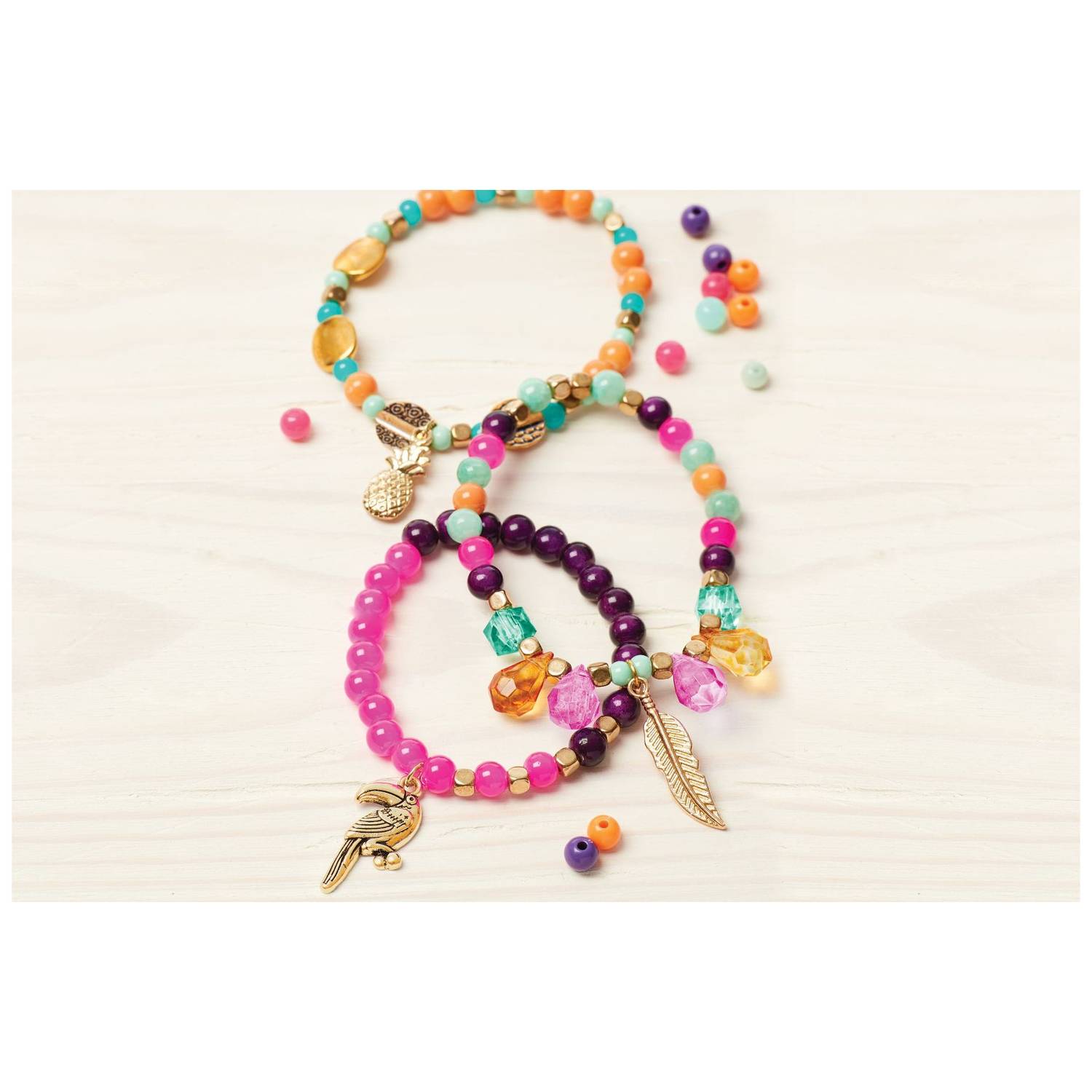 Make It Real - Bedazzled Charm Bracelets Graphic Jungle Make It Real - Bedazzled Charm Bracelets Graphic Jungle