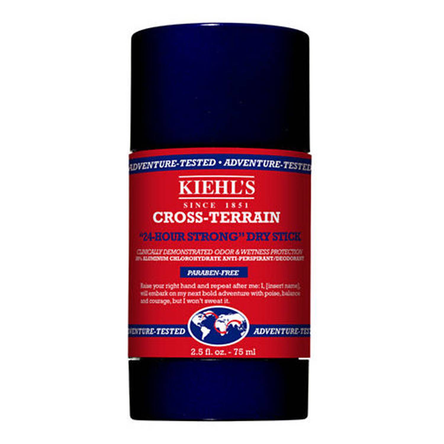 Kiehls Cross Terrain Dry Deodorant Stick 75ml Kiehls Cross Terrain Dry Deodorant Stick 75ml