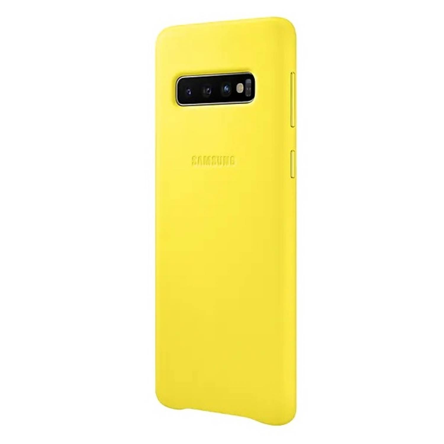 Samsung Leather Cover Yellow For Galaxy S10 Plus Samsung Leather Cover Yellow For Galaxy S10 Plus