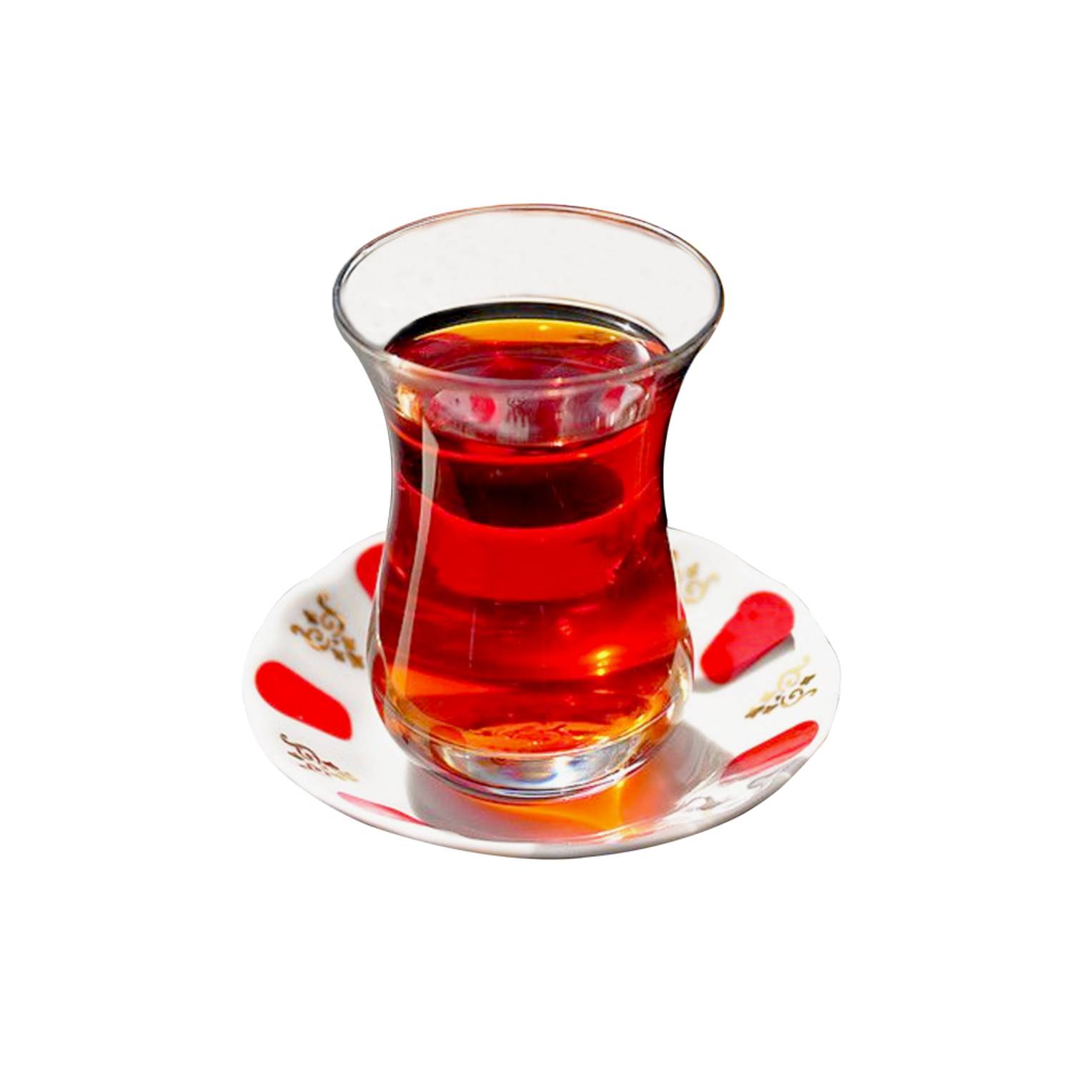 Art Glass Teaset 1525 12 Pcs Set Red (Turkey) Art Glass Teaset 1525 12 Pcs Set Red (Turkey)