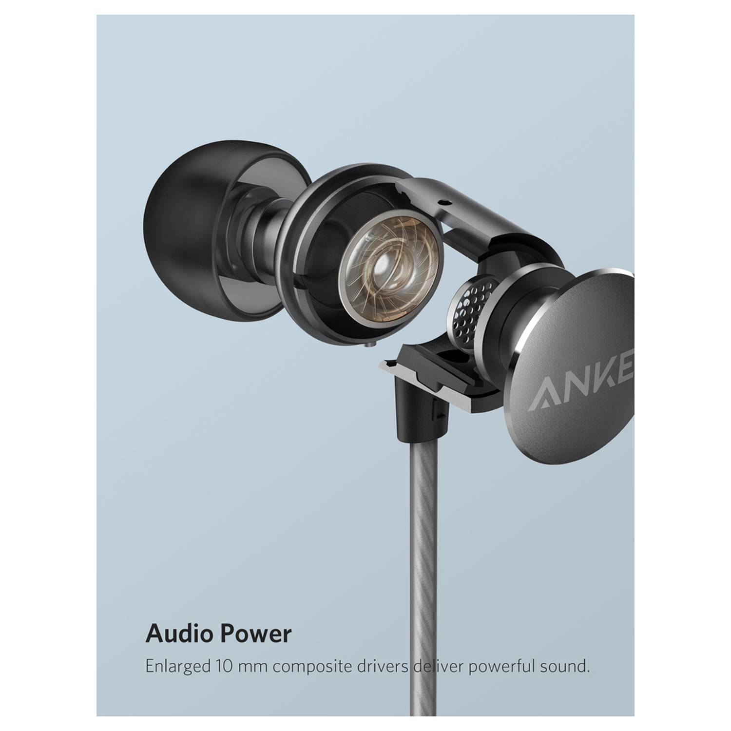 Anker Soundbuds Verve Built-In Microphone In Ear Stereo Wired Headphone Anker Soundbuds Verve Built-In Microphone In Ear Stereo Wired Headphone