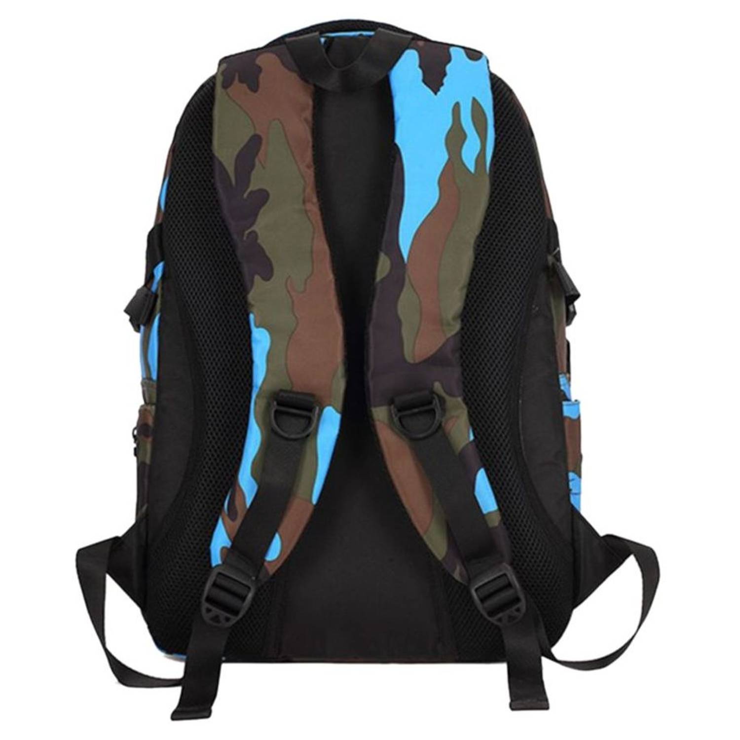 SAMBOX Camouflage XL School Bag Blue SAMBOX Camouflage XL School Bag Blue