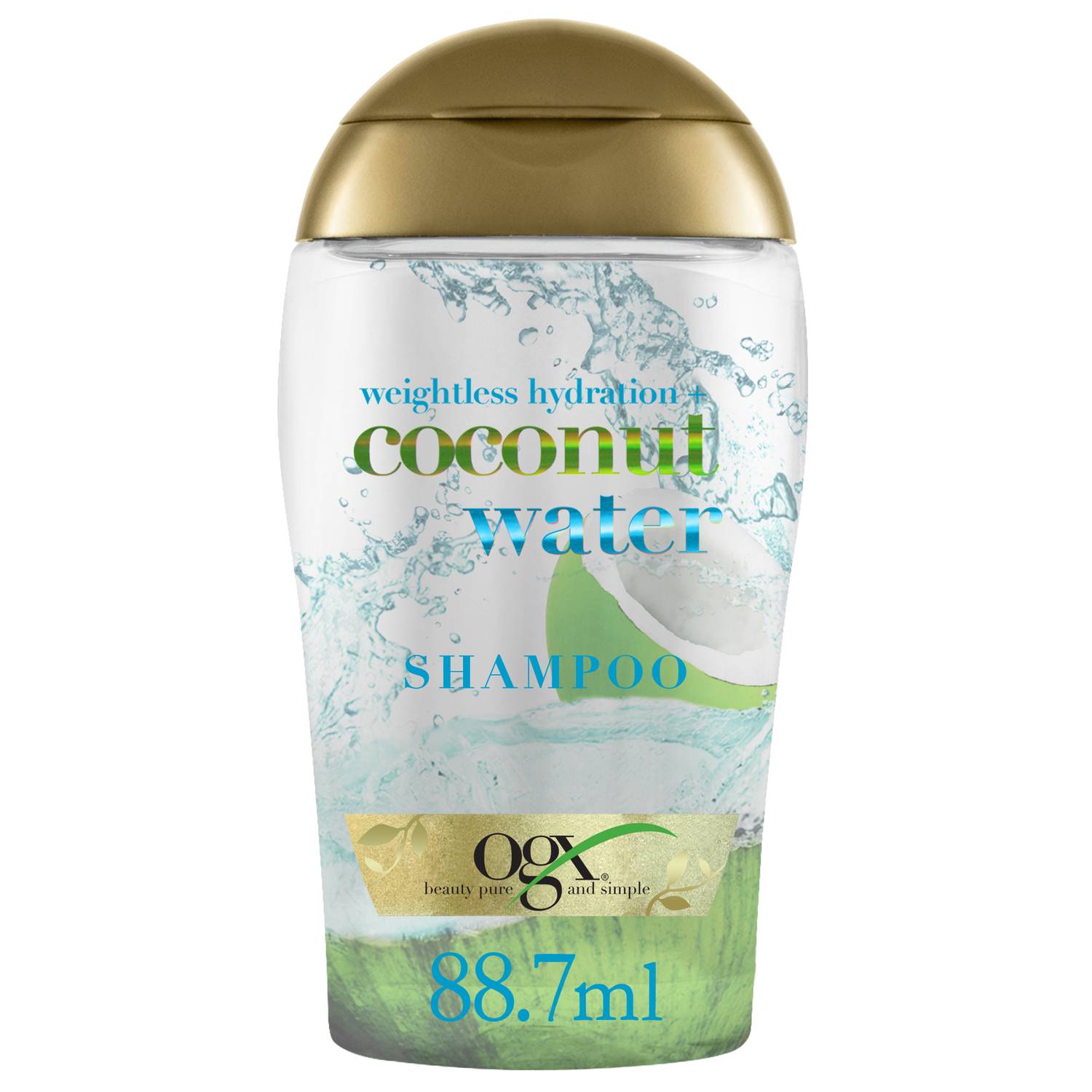 OGX Shampoo Weightless Hydration + Coconut Water 88ml - Pack of 2 Pieces (Bundle Offer) OGX Shampoo Weightless Hydration + Coconut Water 88ml - Pack of 2 Pieces (Bundle Offer)