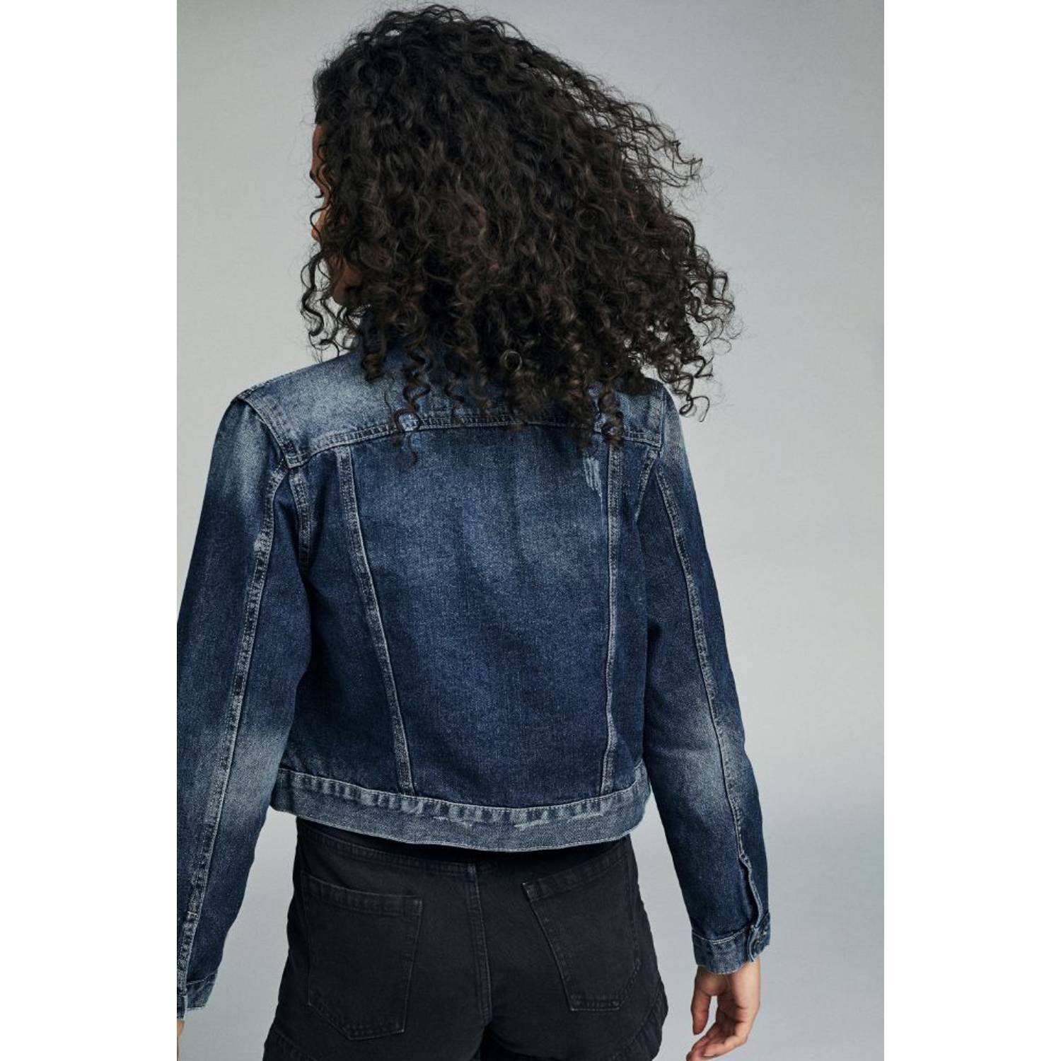 Cotton On Girlfriend Denim Jacket Blue Size 8 Cotton On Girlfriend Denim Jacket Blue Size 8