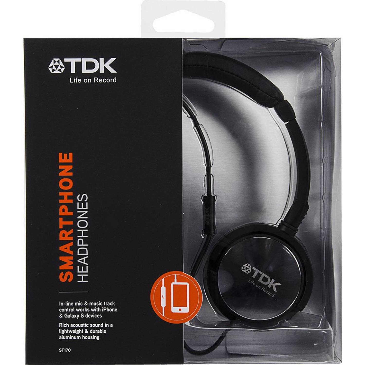TDK T32842 ST170 Over Ear Headphone Black TDK T32842 ST170 Over Ear Headphone Black