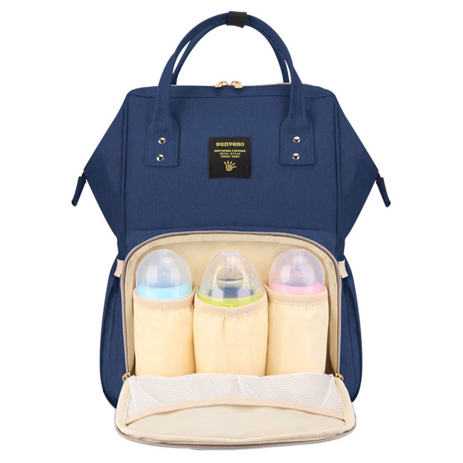 Sunveno Diaper Bag with USB Navy Blue Sunveno Diaper Bag with USB Navy Blue