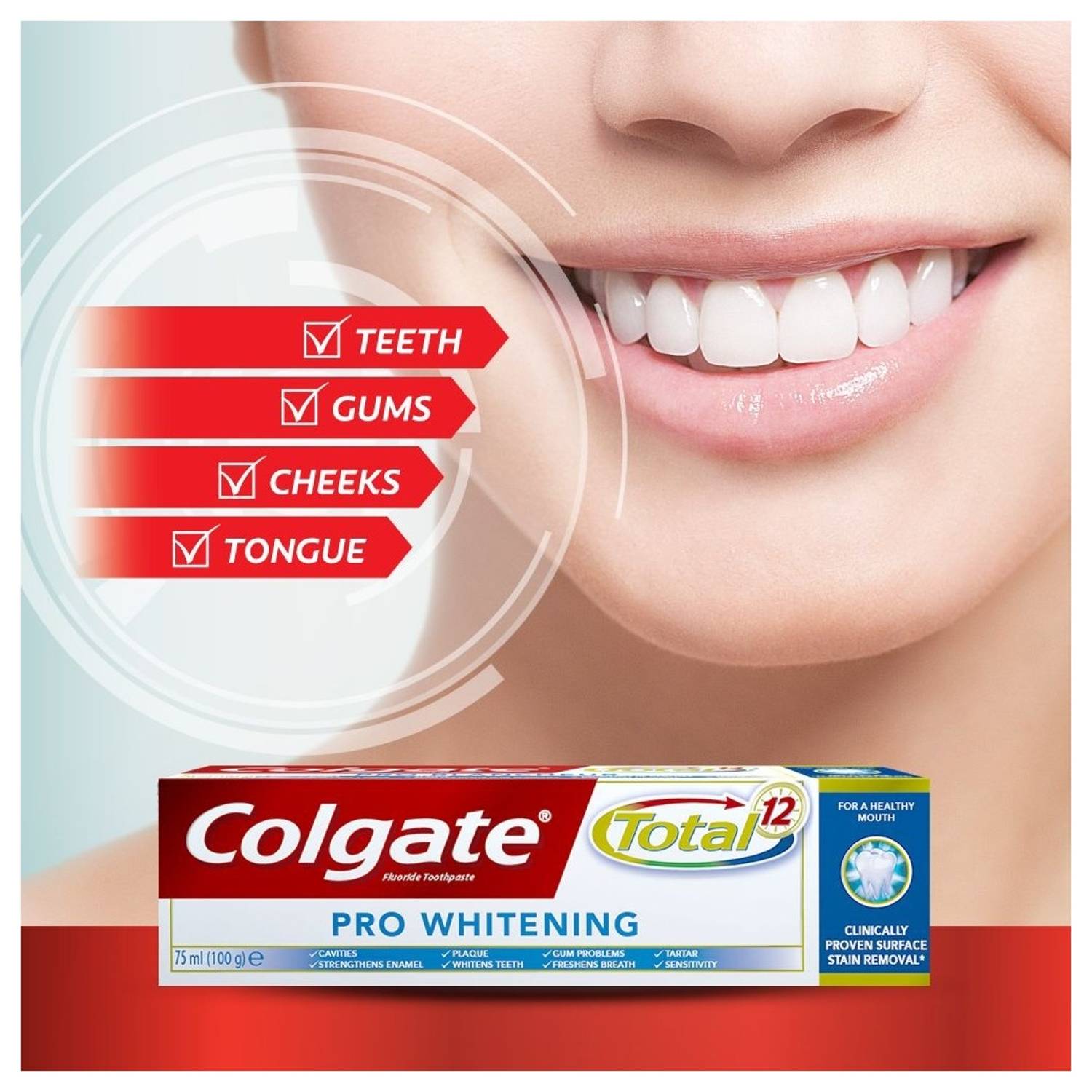 Colgate Total Pro Whitening 75ml Colgate Total Pro Whitening 75ml