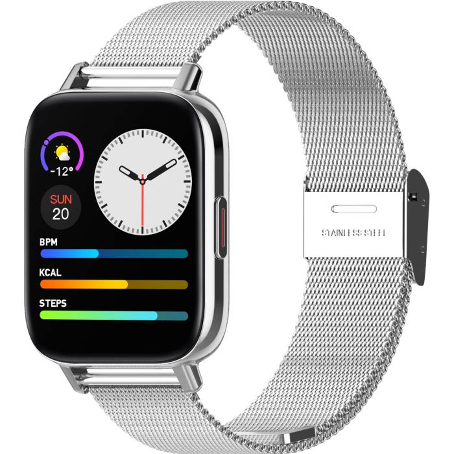 Xcell G3 Talk Smart Watch Silver With Steel Strap + Leather Strap Xcell G3 Talk Smart Watch Silver With Steel Strap + Leather Strap