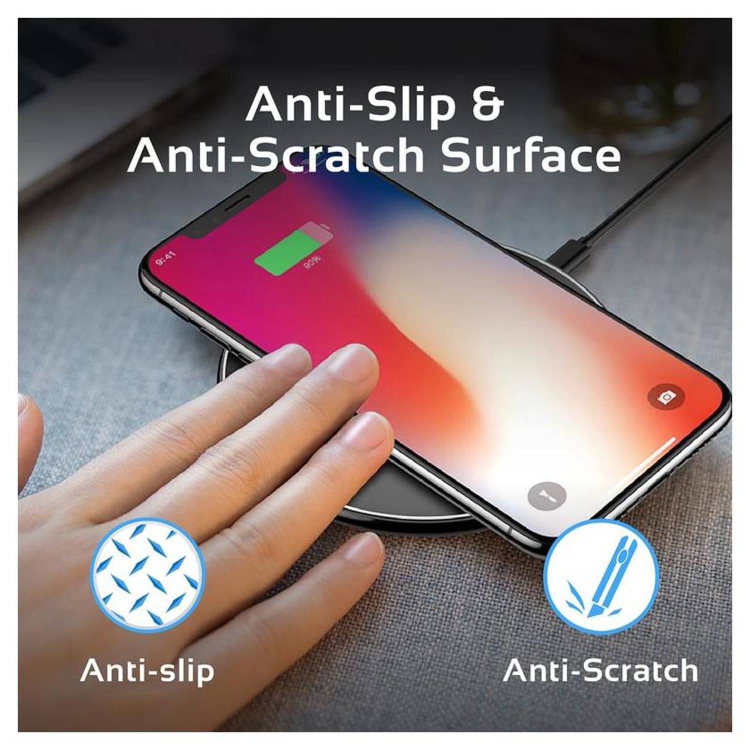 Promate Wireless Charging Dock Black Promate Wireless Charging Dock Black