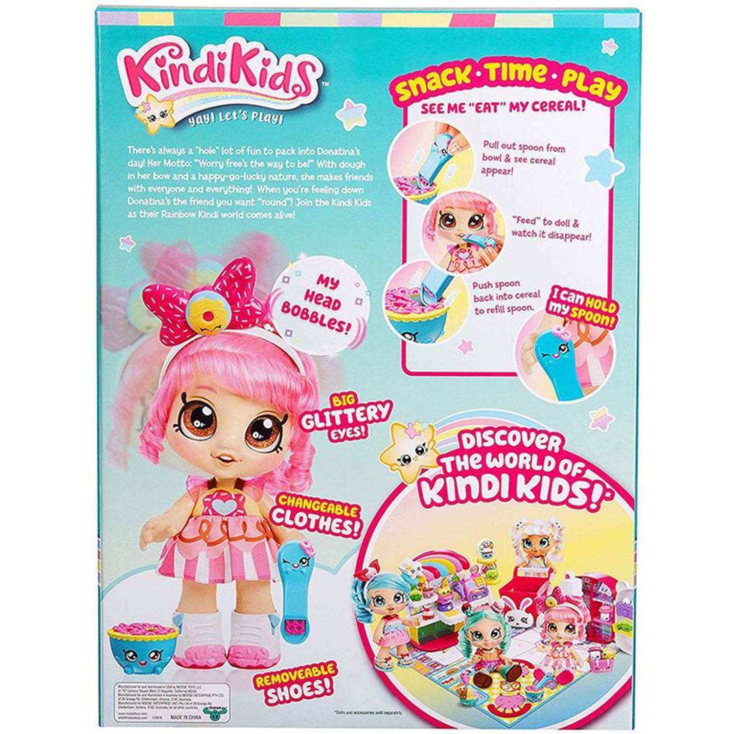 Kindi Kids Snack Time Friends Donatina Doll 50006 Kindi Kids Snack Time Friends Donatina Doll 50006