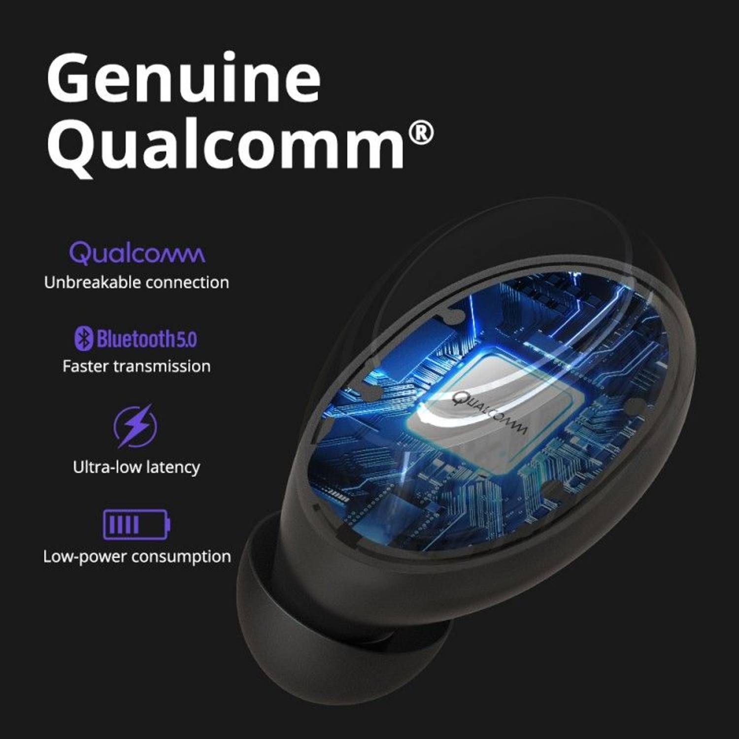 Tronsmart Onyx Neo Wireless In Ear Earbuds Black Tronsmart Onyx Neo Wireless In Ear Earbuds Black