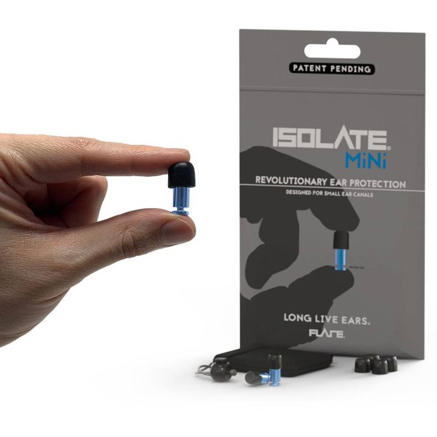 Flare ISOLATE Mini Earplug Denim Blue Flare ISOLATE Mini Earplug Denim Blue