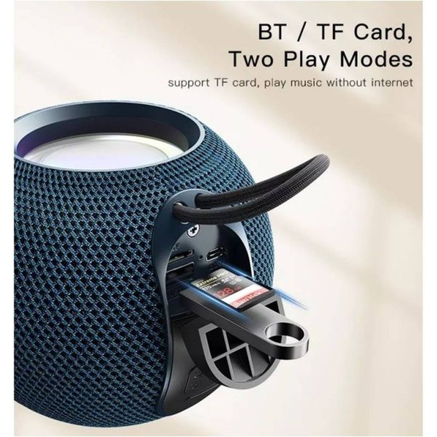 Yesido Portable Wireless Speaker Blue Yesido Portable Wireless Speaker Blue