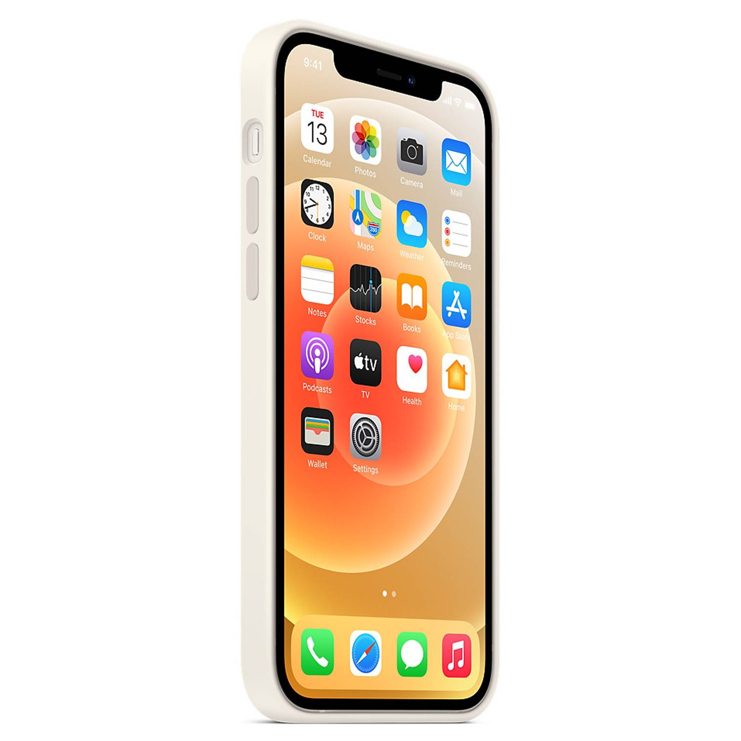 Apple iPhone 12 | 12 Pro Silicone Case with MagSafe - White Apple iPhone 12 | 12 Pro Silicone Case with MagSafe - White