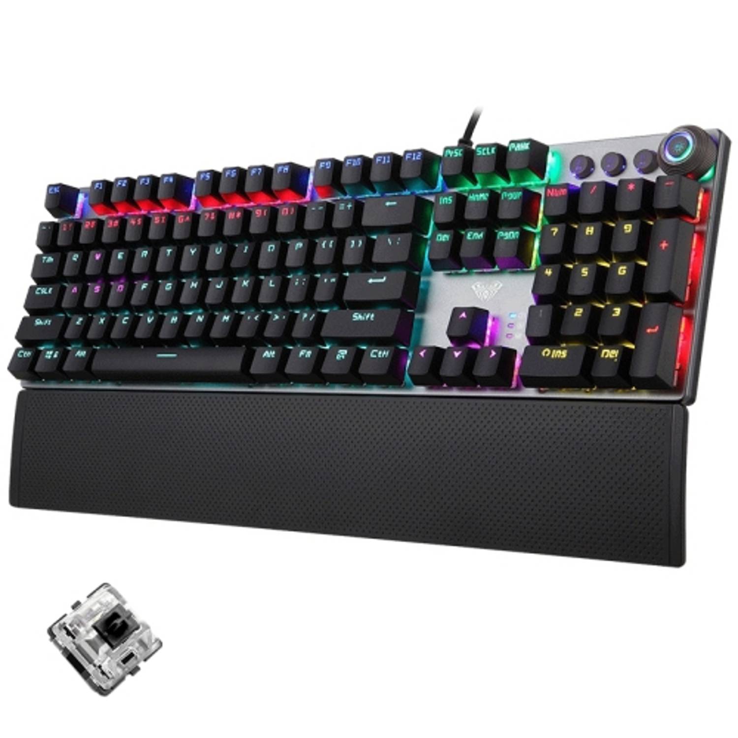 Aula F2088 White+silver Game Mechanical Keyboard Rgb Aula F2088 White+silver Game Mechanical Keyboard Rgb
