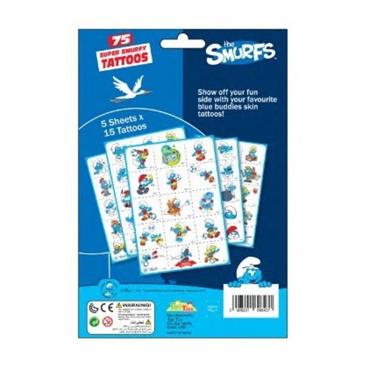 Tiri Tiri Smurfs Tattoo Pack Tiri Tiri Smurfs Tattoo Pack