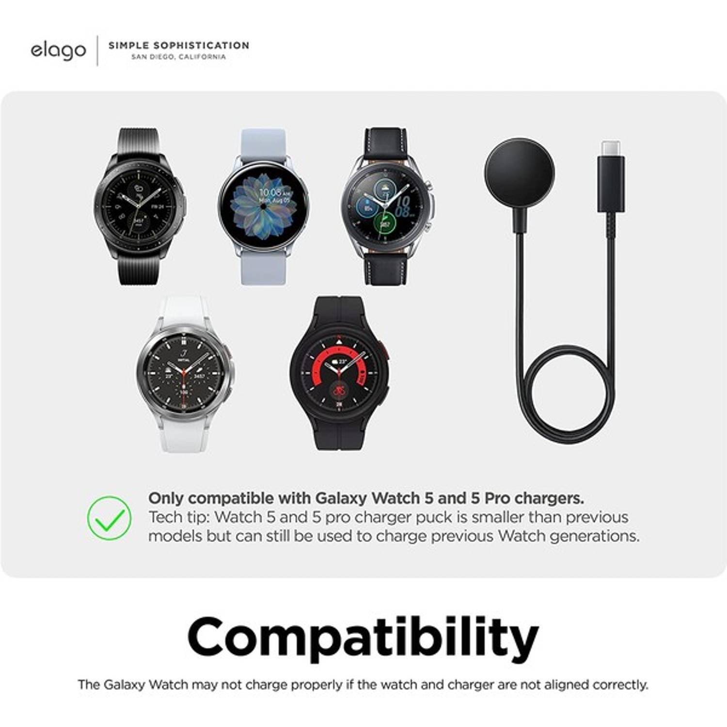 Elago GW5 Galaxy Watch 5 Charger Stand Dark Grey Elago GW5 Galaxy Watch 5 Charger Stand Dark Grey