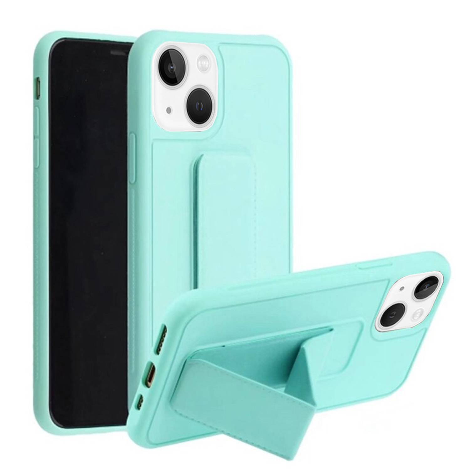 Margoun case for iPhone 14 with Hand Grip Foldable Magnetic Kickstand Wrist Strap Finger Grip Cover 6.1 inch Mint Green Margoun case for iPhone 14 with Hand Grip Foldable Magnetic Kickstand Wrist Strap Finger Grip Cover 6.1 inch Mint Green