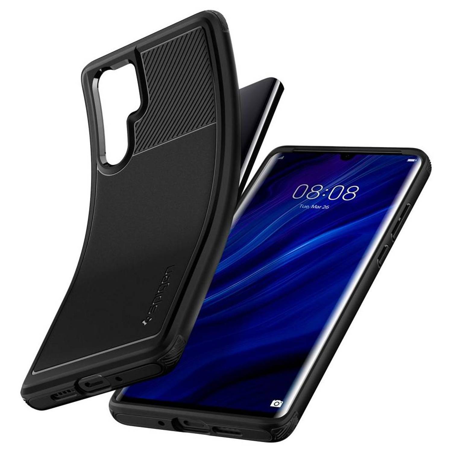 Spigen Rugged Armor Case Matte Black For P30 Pro Spigen Rugged Armor Case Matte Black For P30 Pro