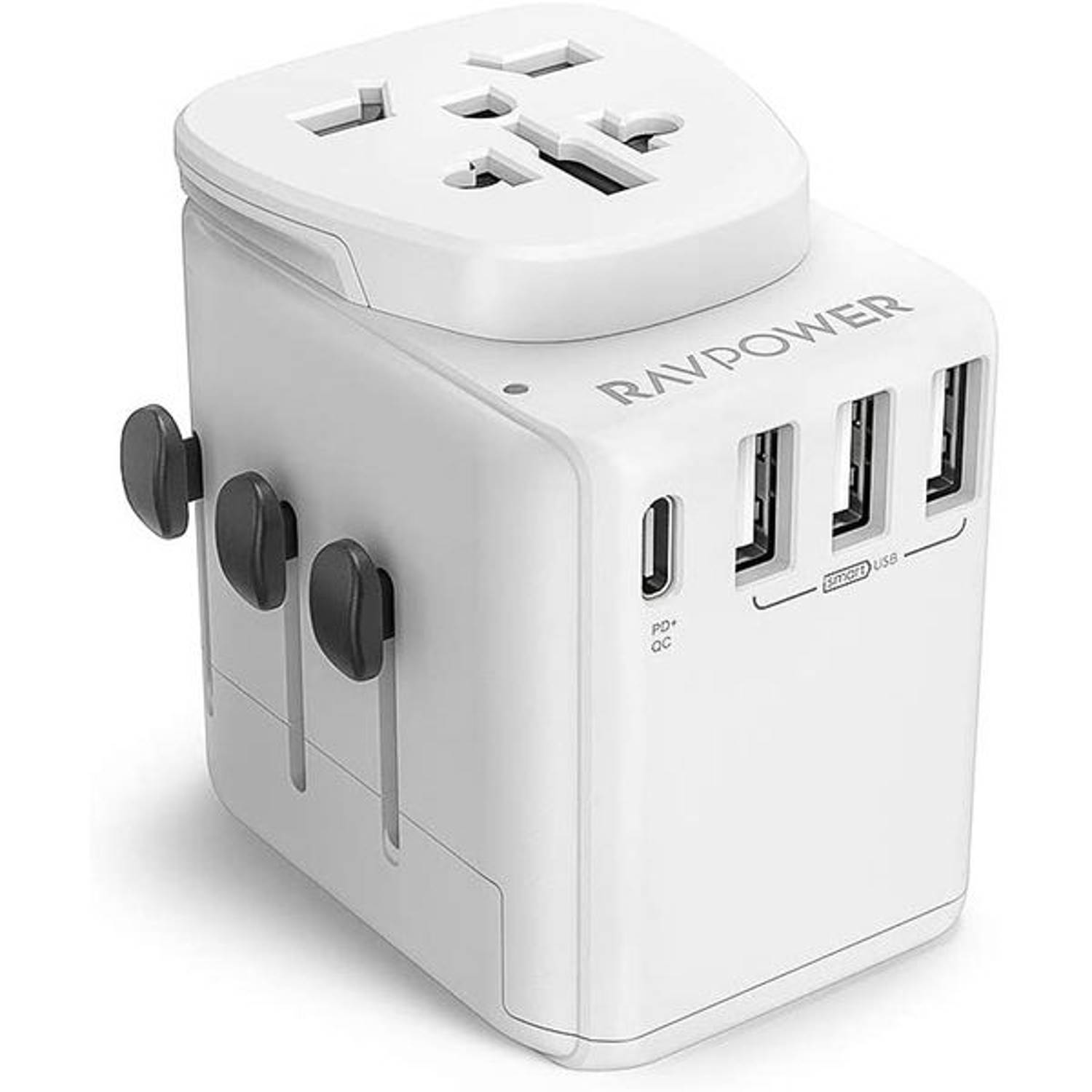 Rav Power Travel Charger 4-Port 30W White Rav Power Travel Charger 4-Port 30W White