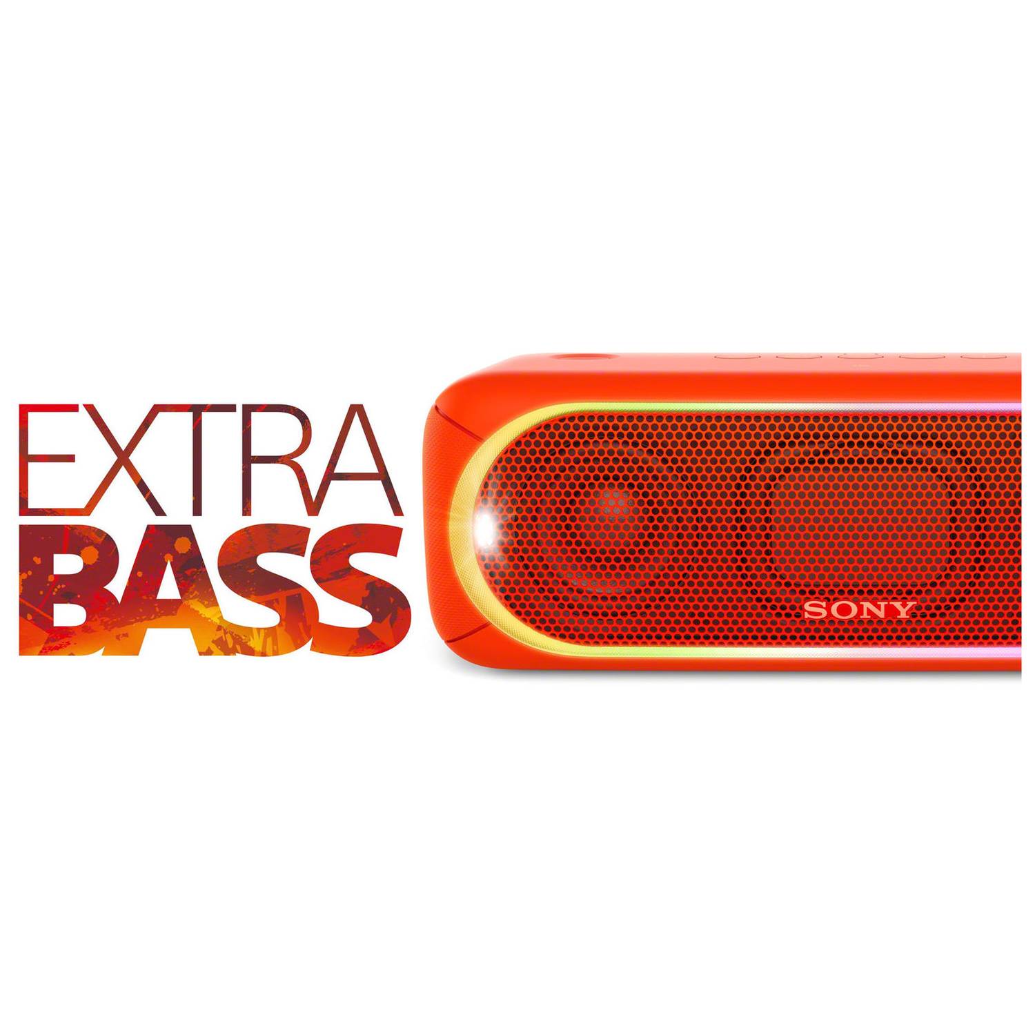 Sony SRSXB30R Portable Wireless Speaker With Bluetooth Red Sony SRSXB30R Portable Wireless Speaker With Bluetooth Red