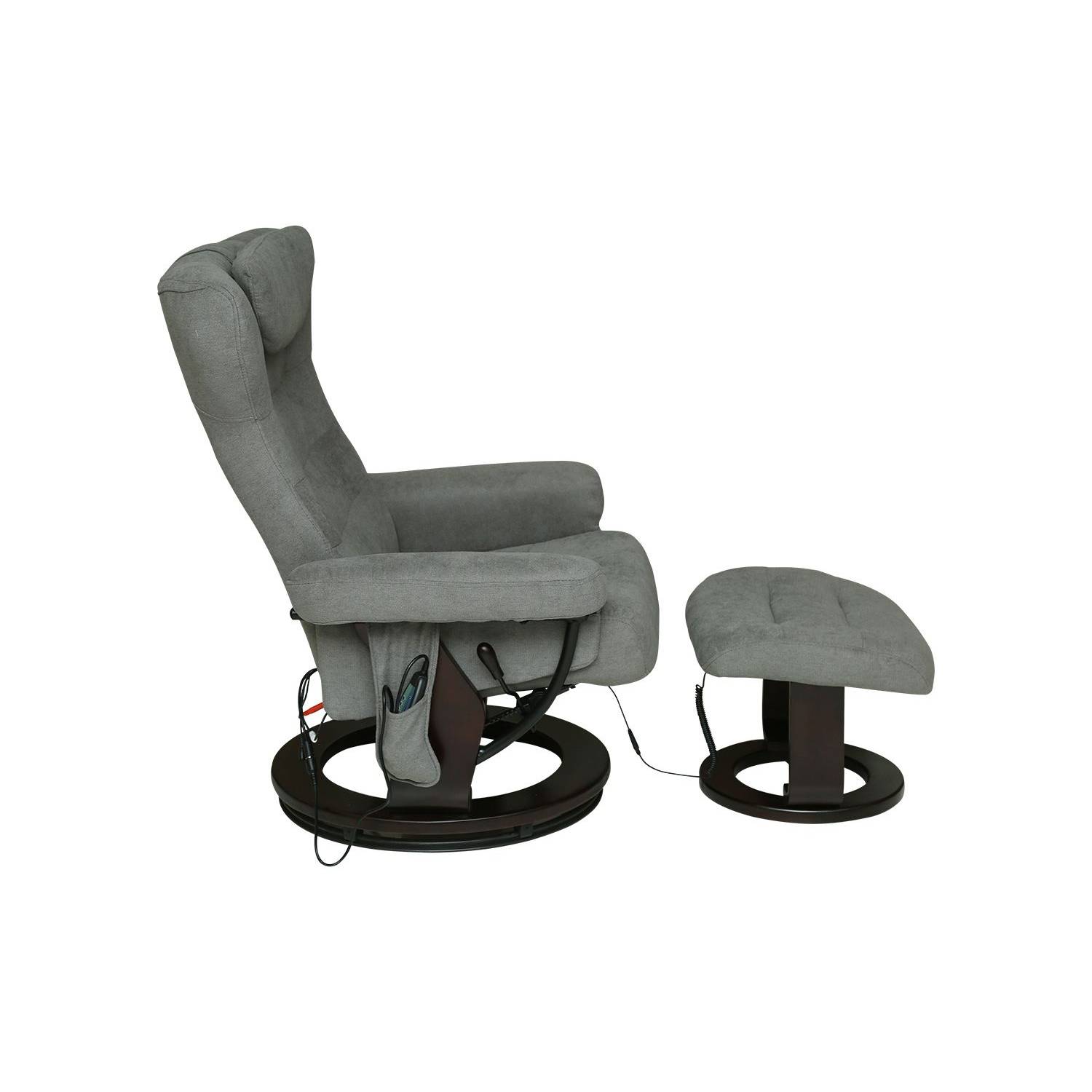 Pan Emirates Malmo Recliner With Massage & Ottoman Grey Pan Emirates Malmo Recliner With Massage & Ottoman Grey