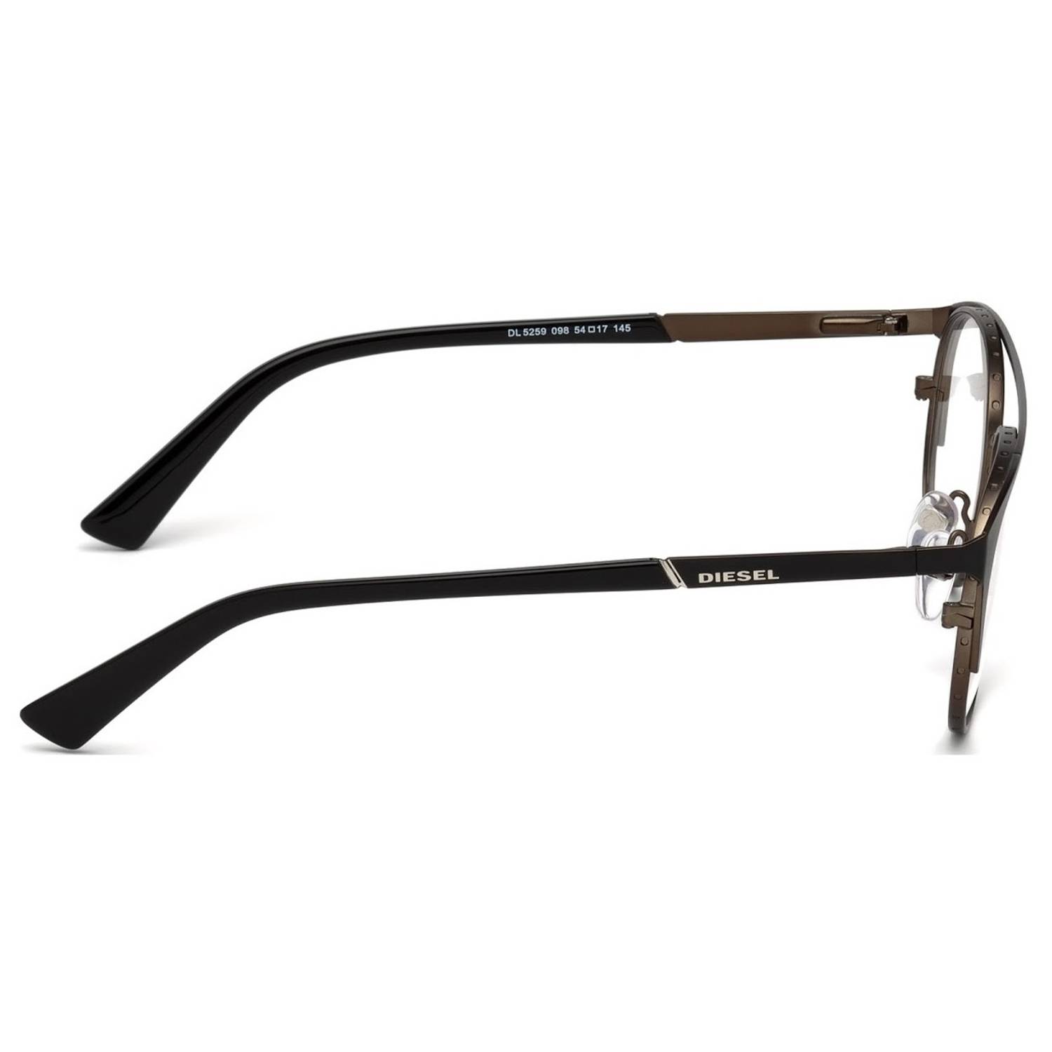 Diesel Optical Frame Dark Green Metal For Men DL5259 098 54 Diesel Optical Frame Dark Green Metal For Men DL5259 098 54