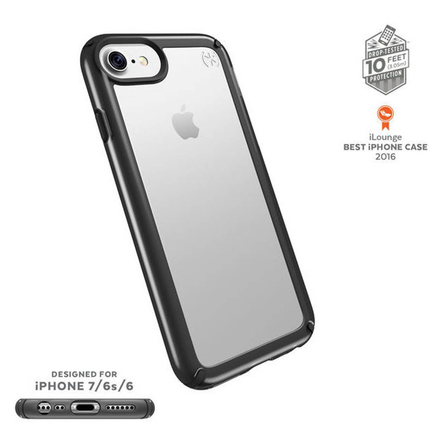 Speck Presidio Show Case Clear/Black For Apple iPhone 7/6S/6 Plus - 882065905 Speck Presidio Show Case Clear/Black For Apple iPhone 7/6S/6 Plus - 882065905