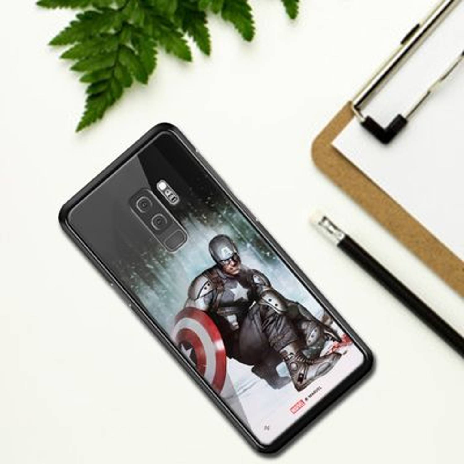Marvel Captain America Superhero Landing Samsung S9+ Cover Marvel Captain America Superhero Landing Samsung S9+ Cover