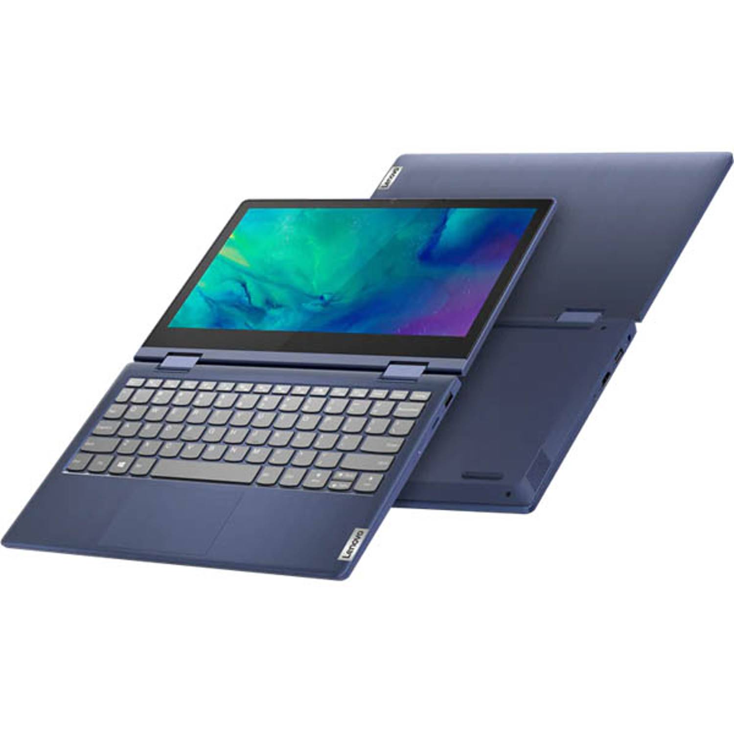Lenovo IdeaPad Flex 3 11IGL05 2-in-1 Convertible Laptop - Celeron 1.1GHz 4GB 128GB Win11 11.6inch HD Blue English/Arabic Keyboard Lenovo IdeaPad Flex 3 11IGL05 2-in-1 Convertible Laptop - Celeron 1.1GHz 4GB 128GB Win11 11.6inch HD Blue English/Arabic Keyboard