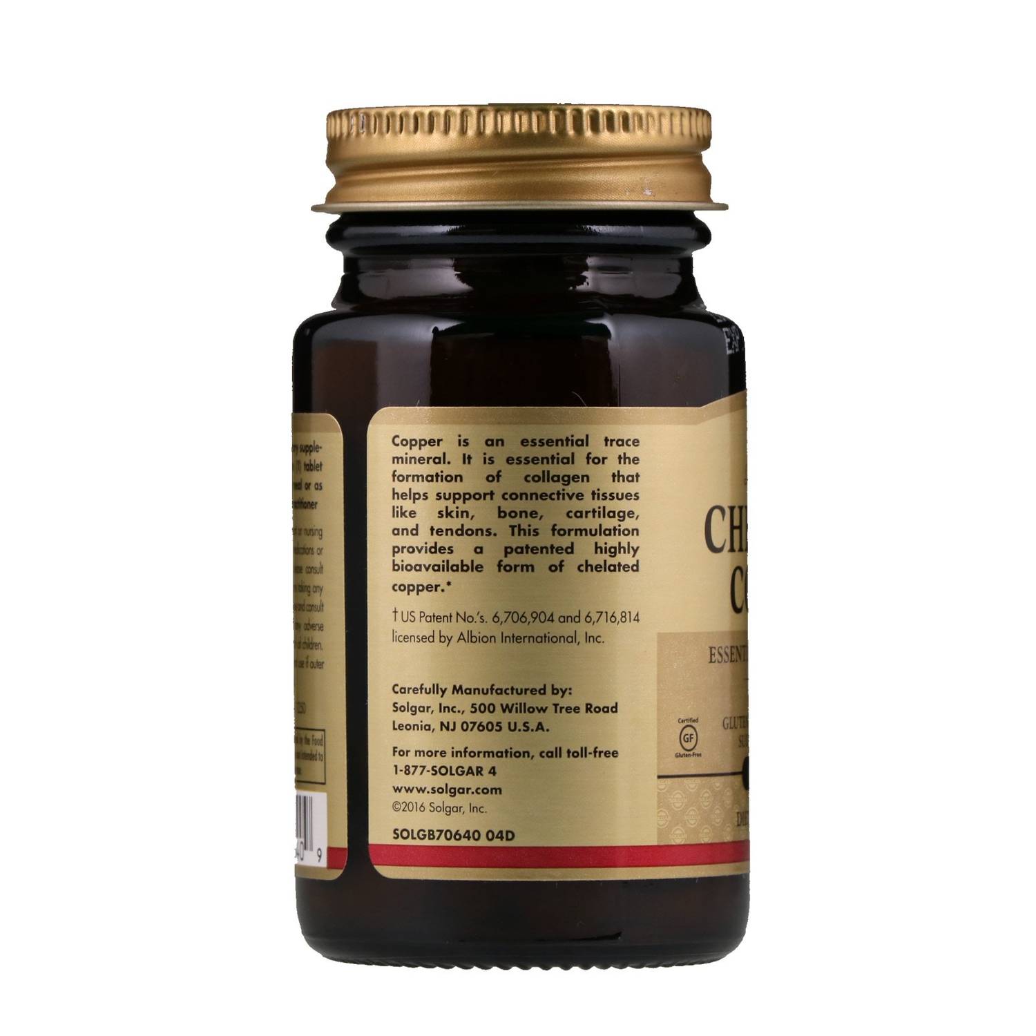 Solgar Chelated Copper Tablets Pack of 100 Solgar Chelated Copper Tablets Pack of 100